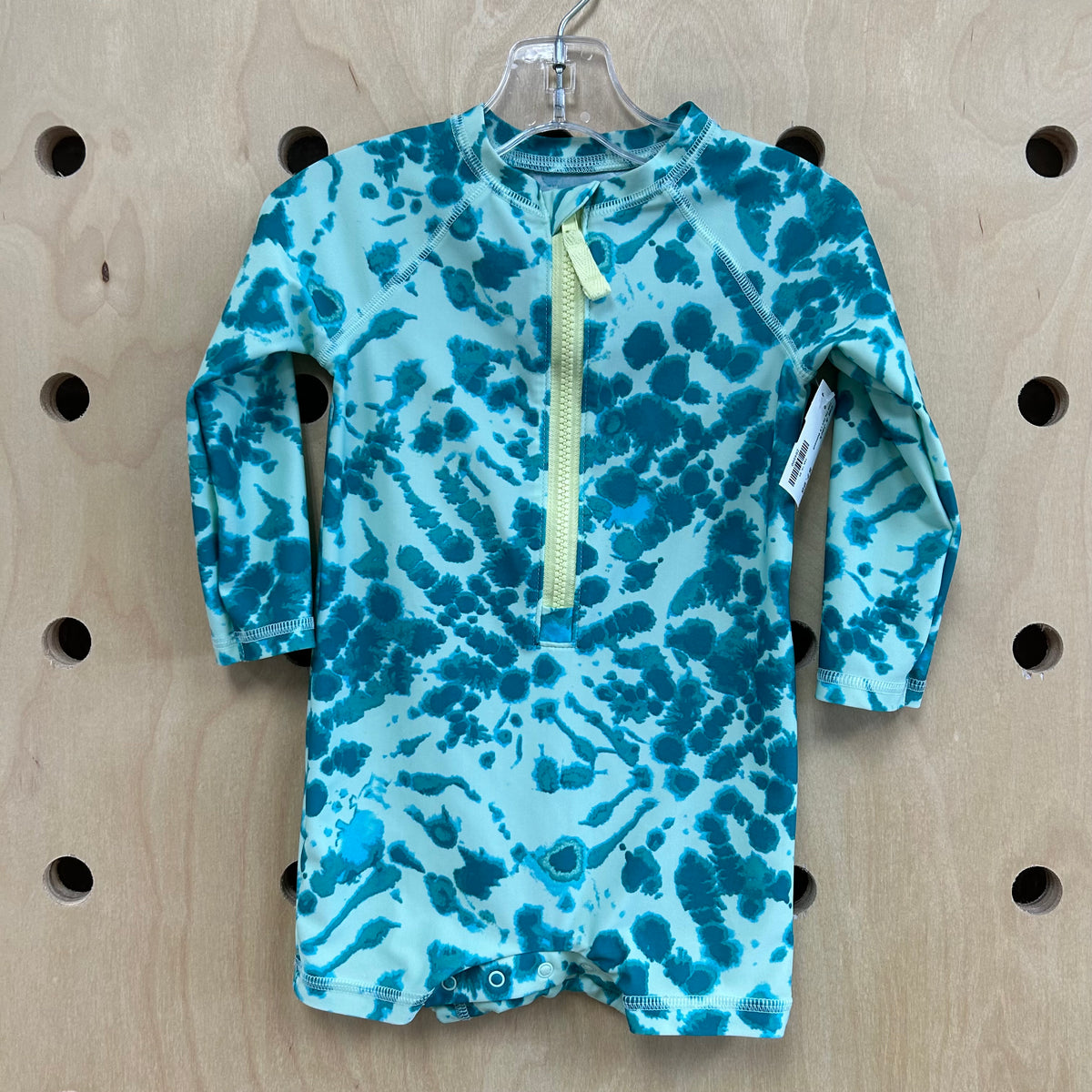 Teal Tie Dye LS Swimsuit
