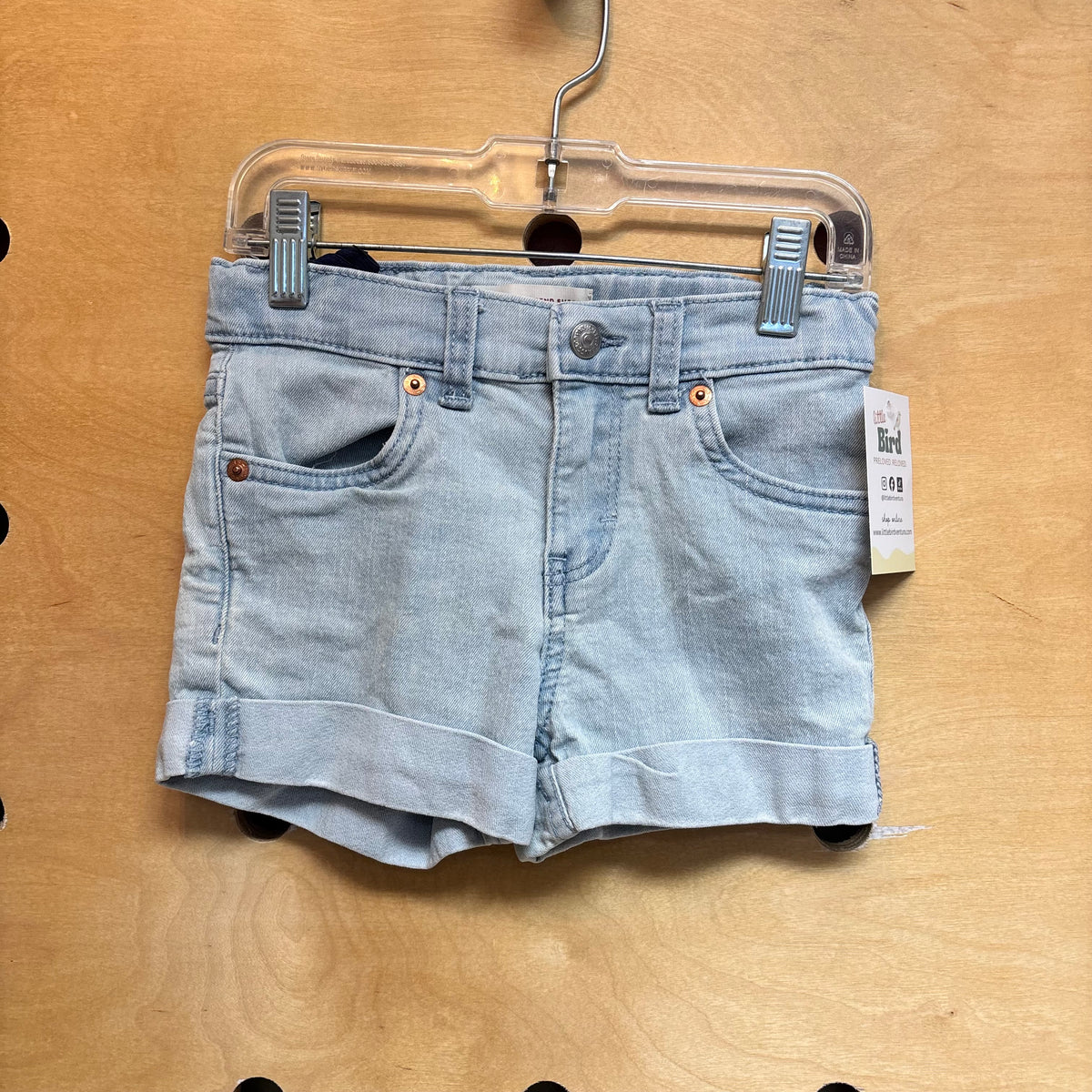 Light Wash Girlfriend Short Denim