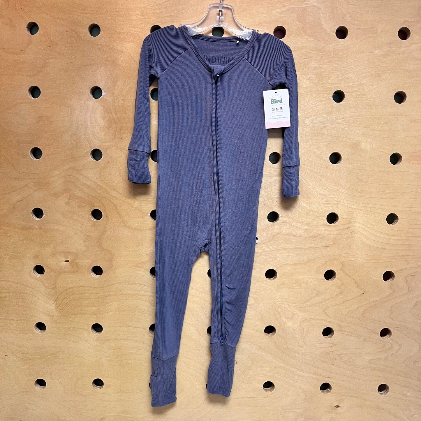 Blue Ribbed 2Way Zippy