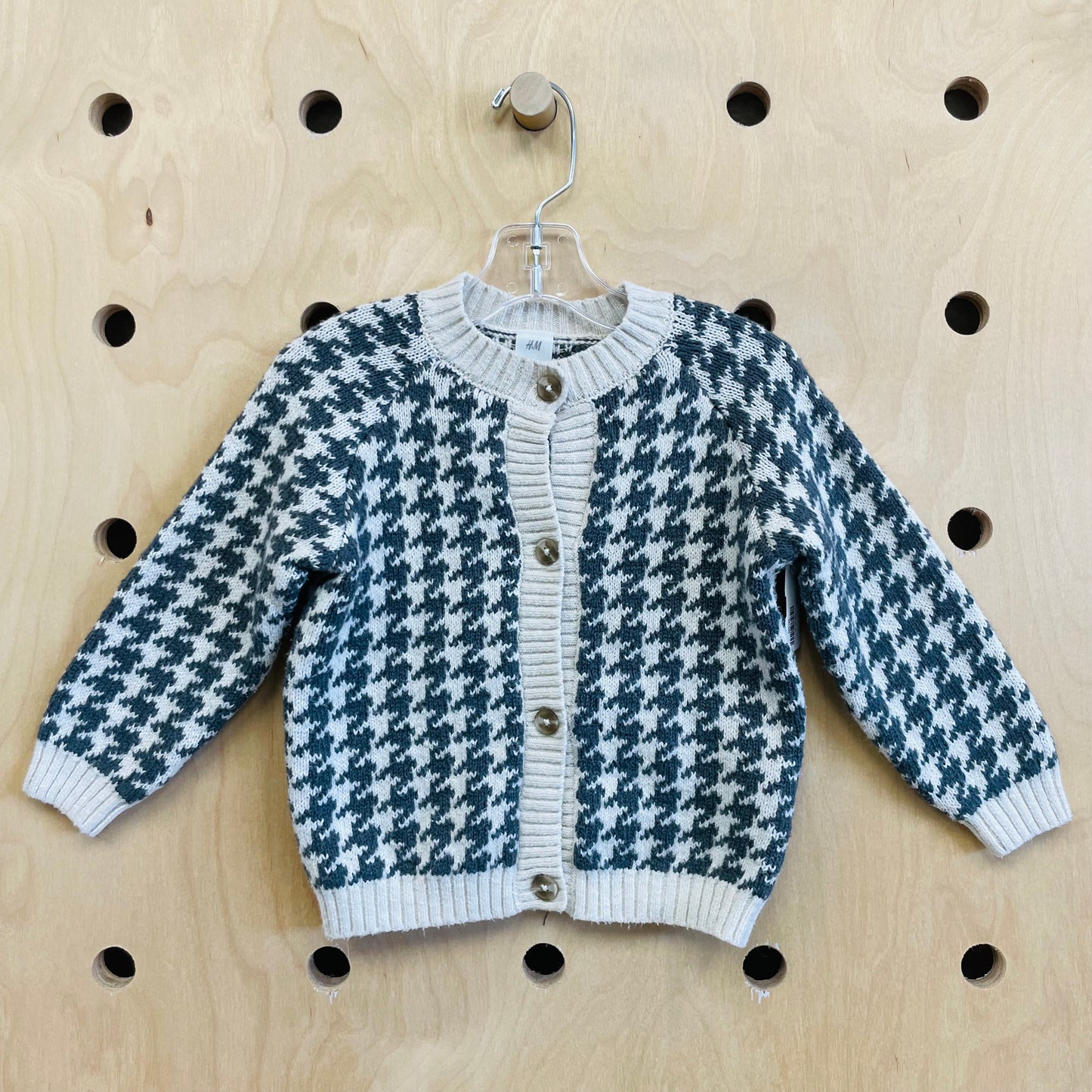 Grey Houndstooth Sweater