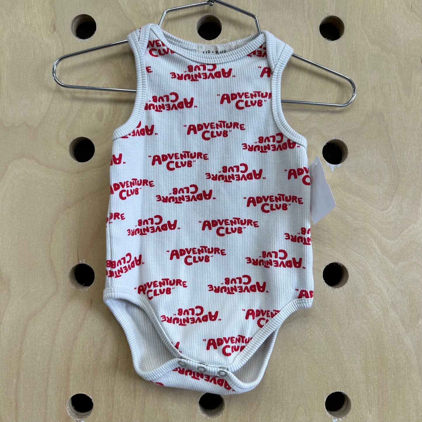 White Ribbed Adventure Club Bodysuit