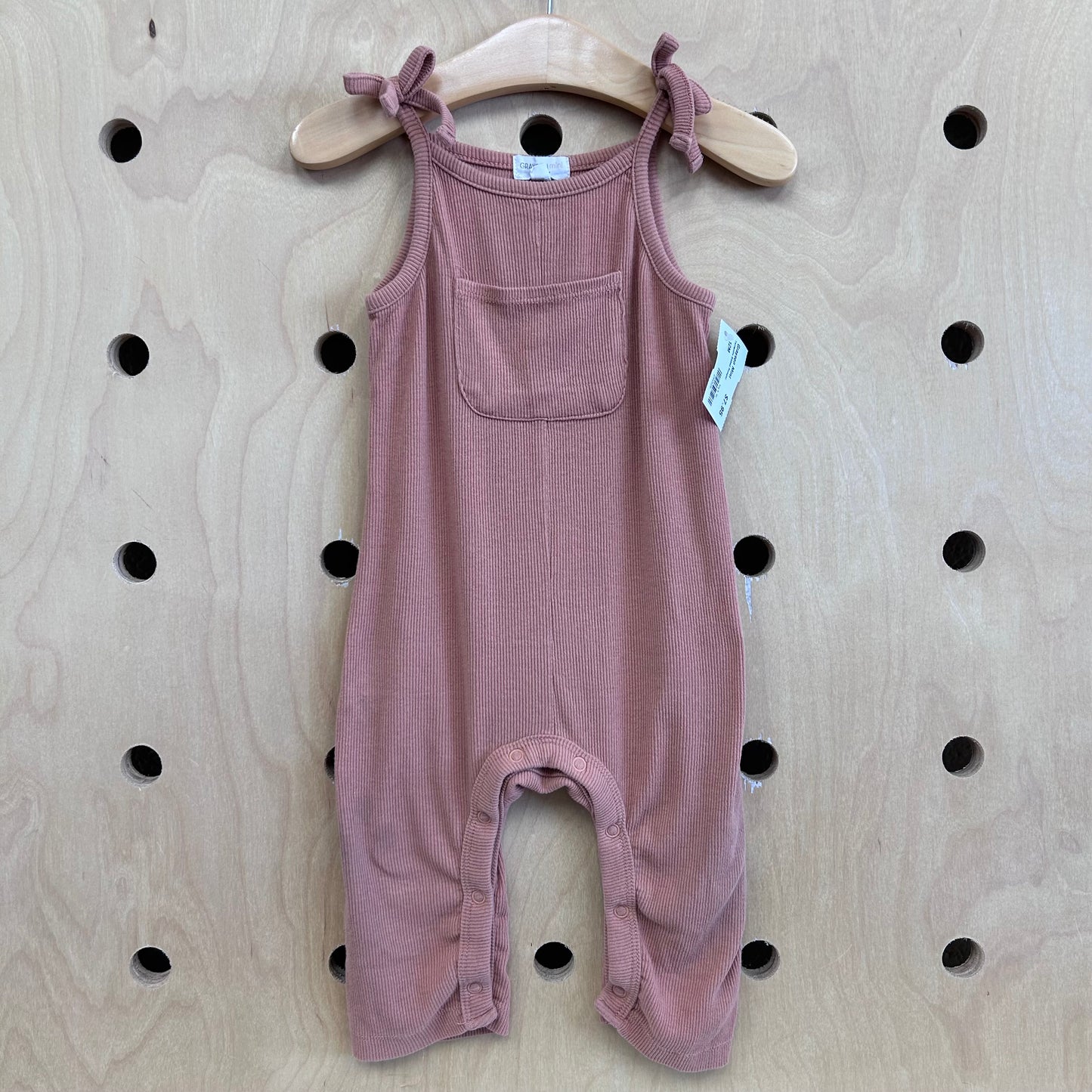 Terracotta Ribbed Romper