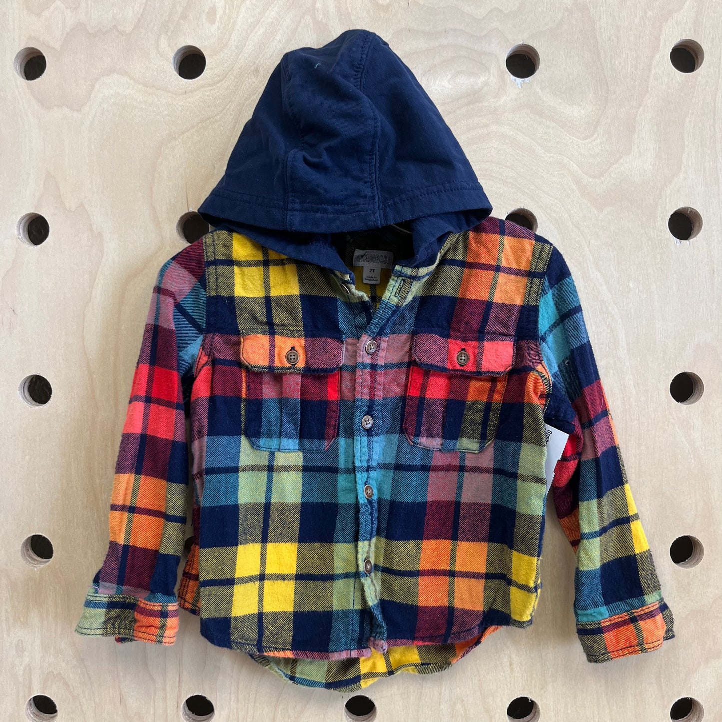 Colorful Plaid Hoodie Flannel