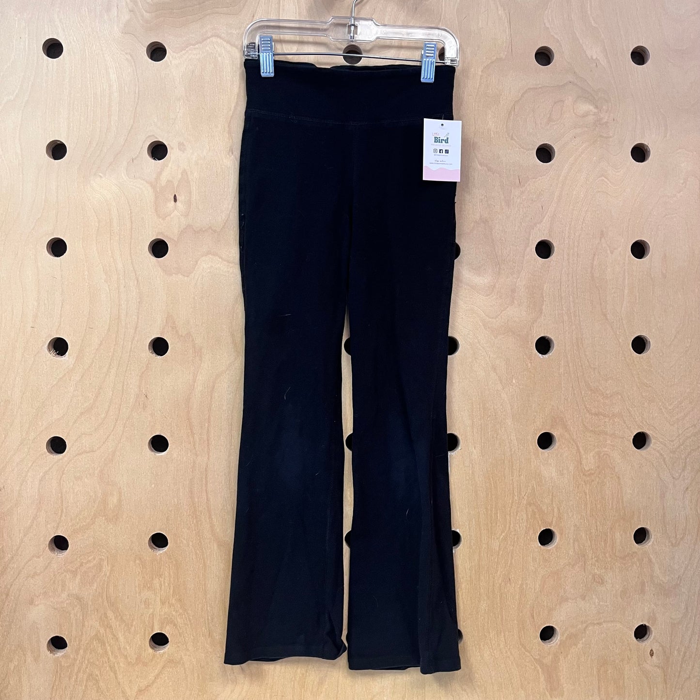 Black Organic Blend Flare Leggings