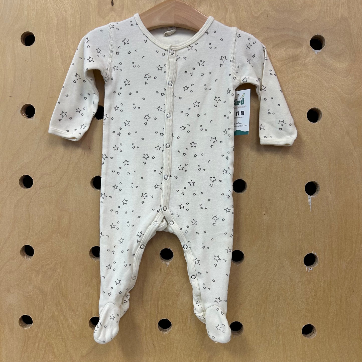 Cream Stars Footies
