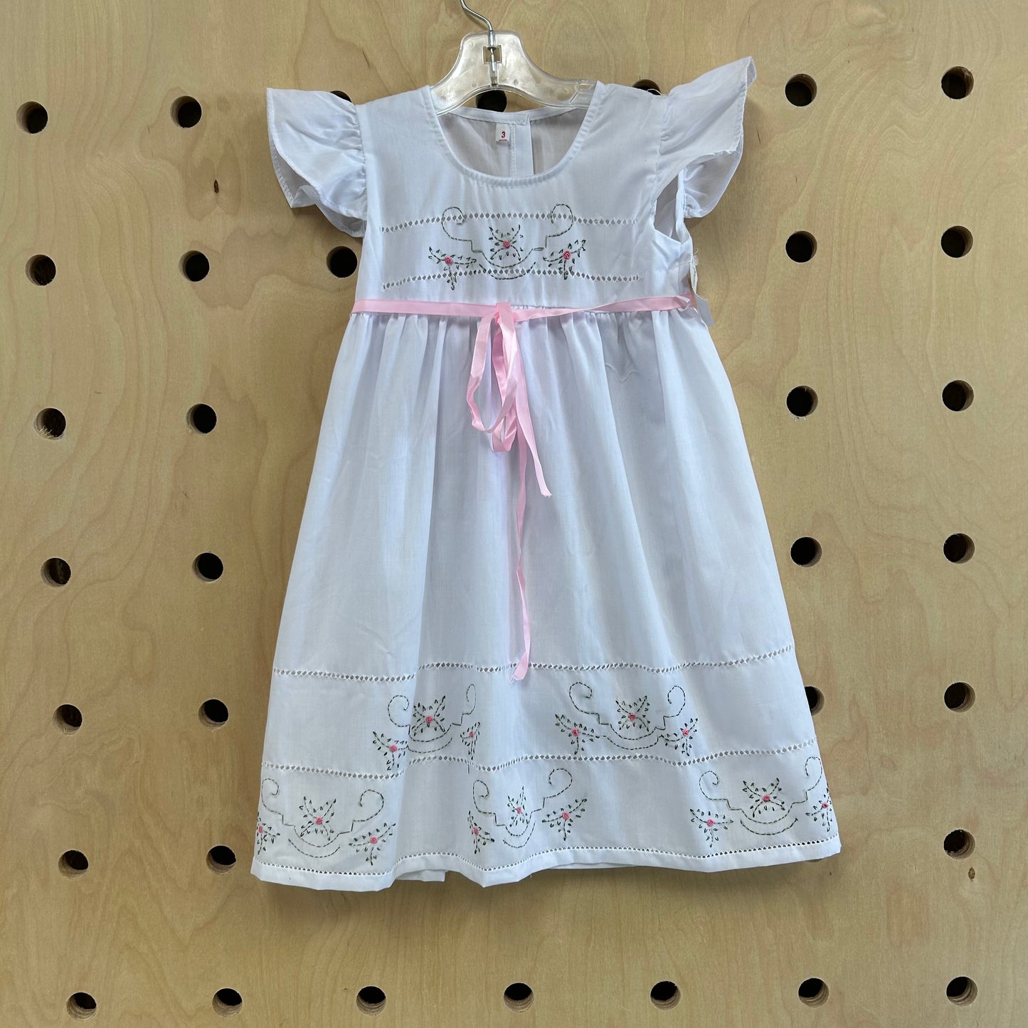 White Embroidered Dress