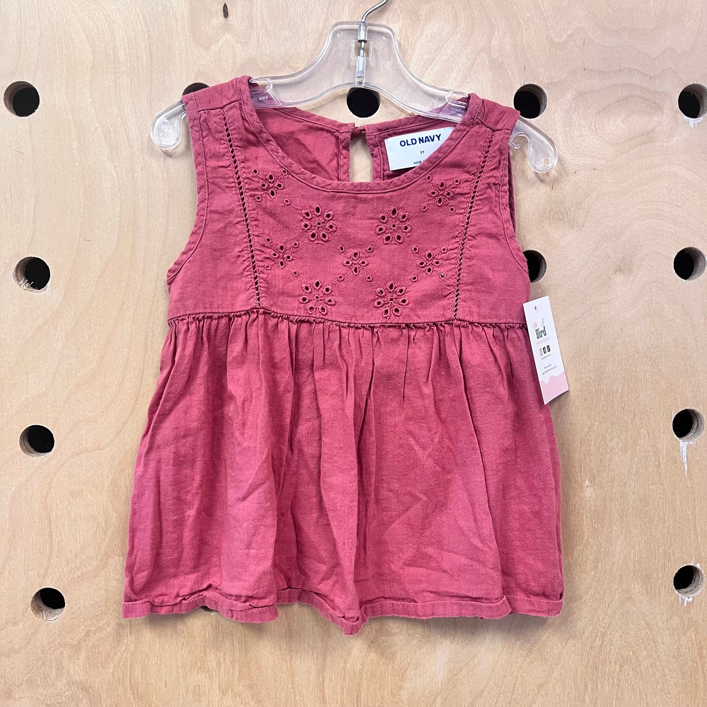 Dusty Pink Eyelet Tank
