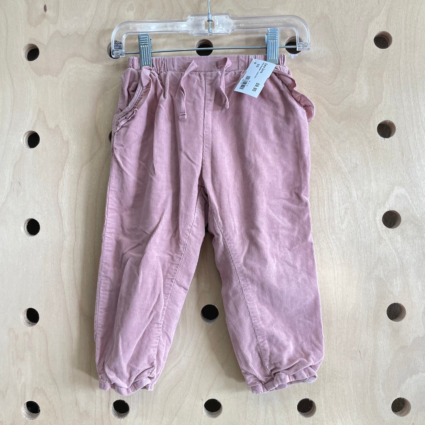 Pink Gingham-Lined Cords