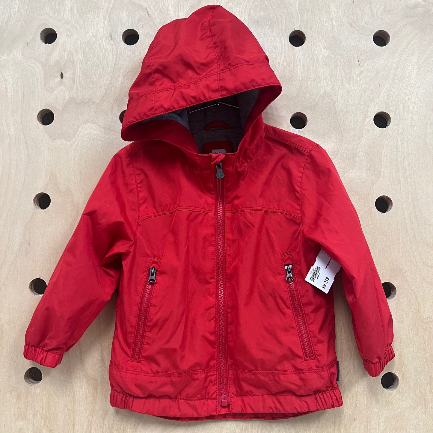 Red Nylon Windbreaker