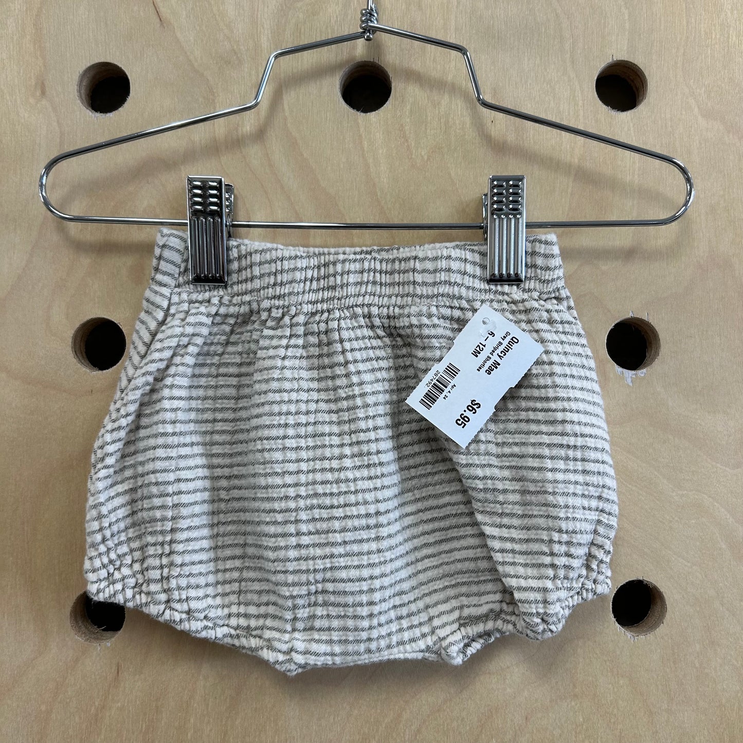 Grey Striped Shorties