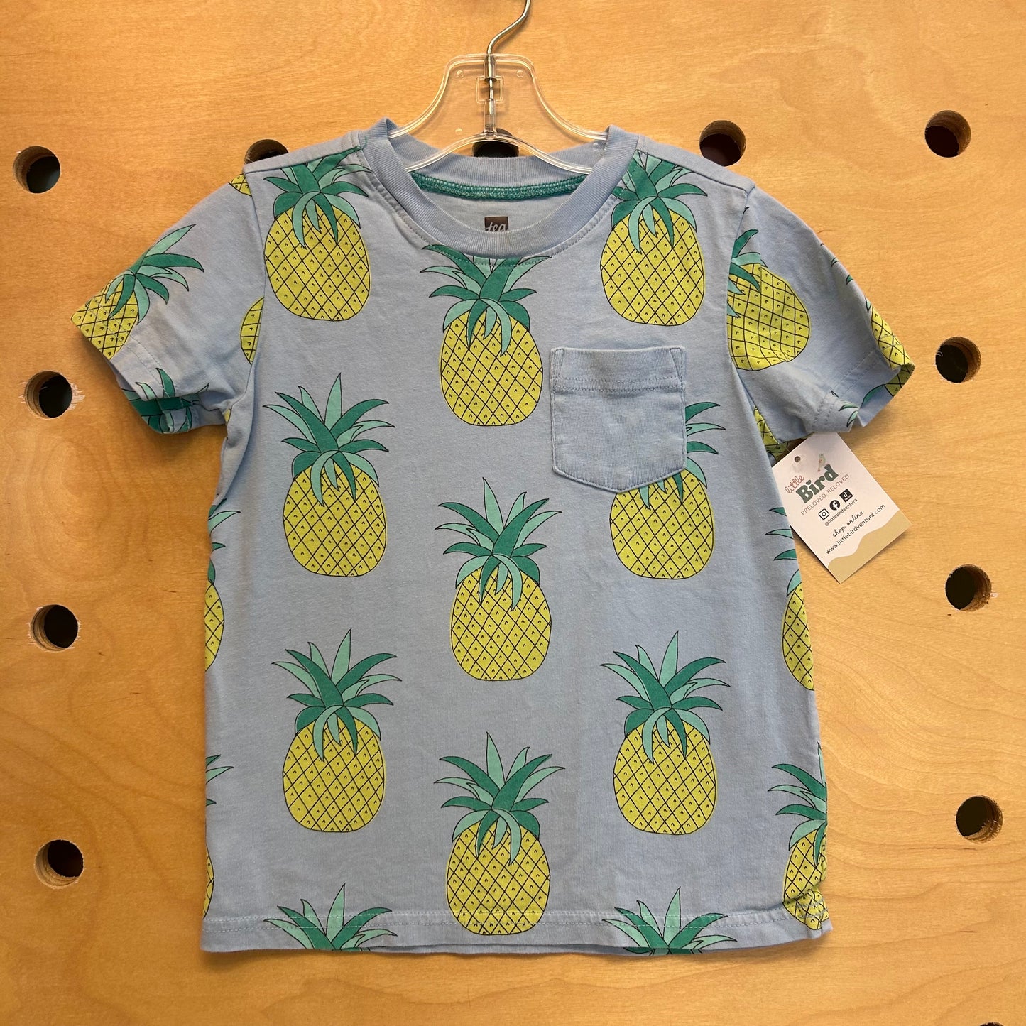 Blue Pineapples Cotton Tee