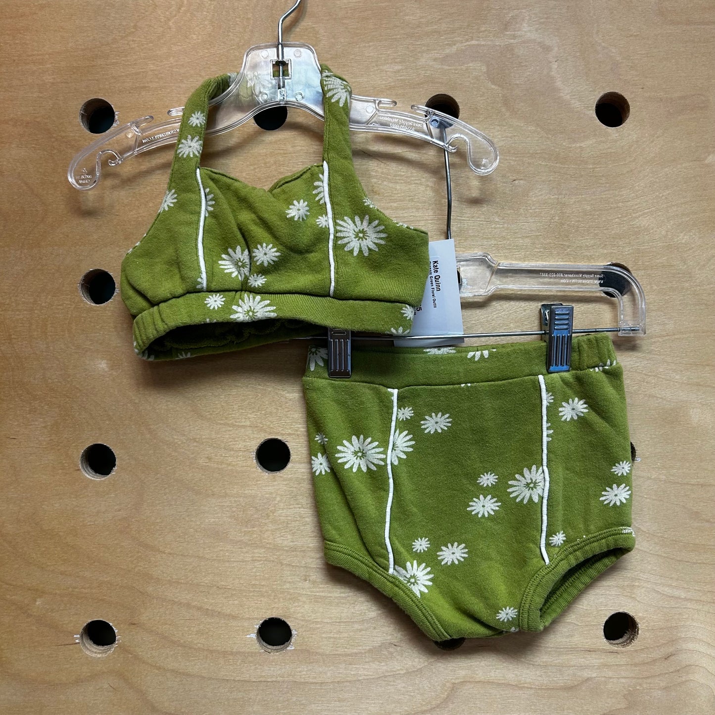 Organic Green Floral Outfit
