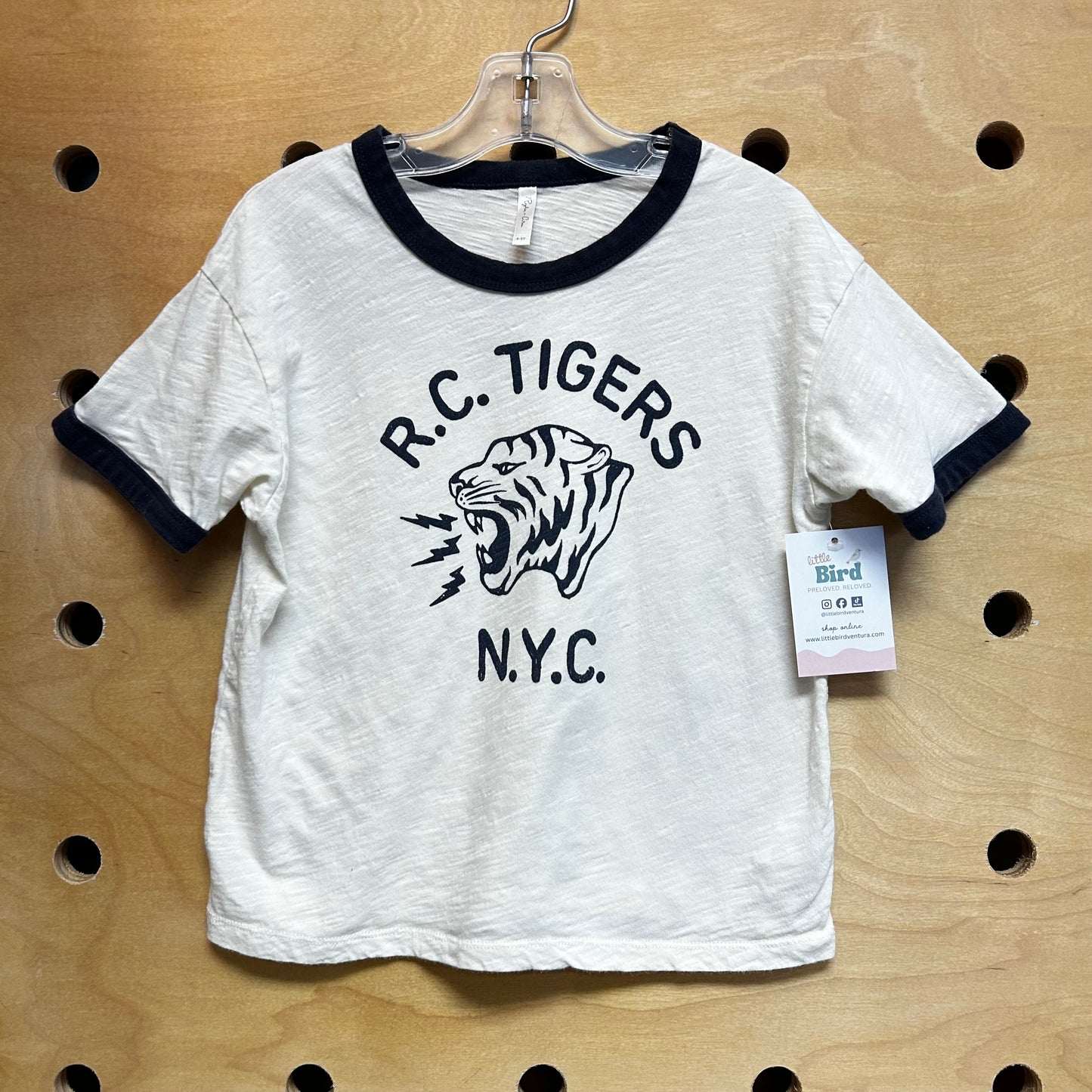 Cream/Navy RC Tigers Ringer Tee