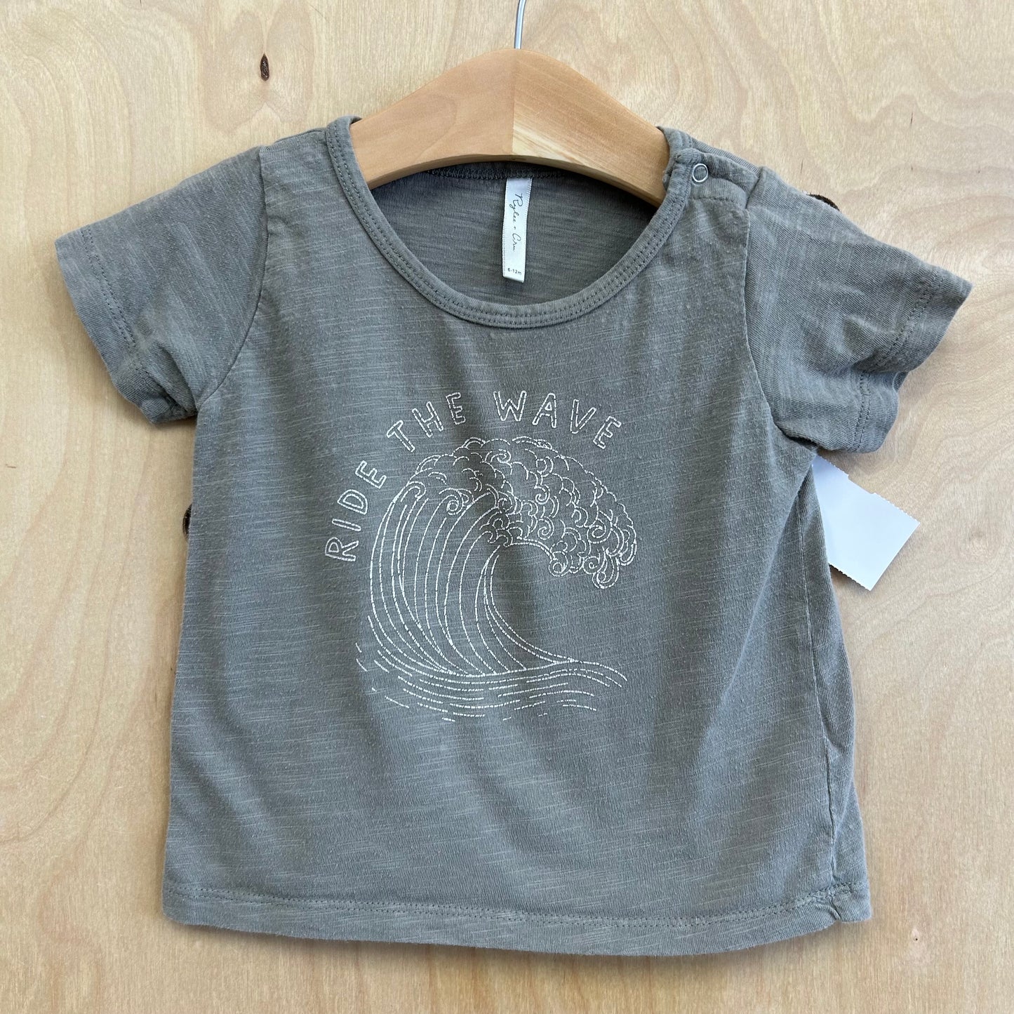 Green Ride the Wave Tee