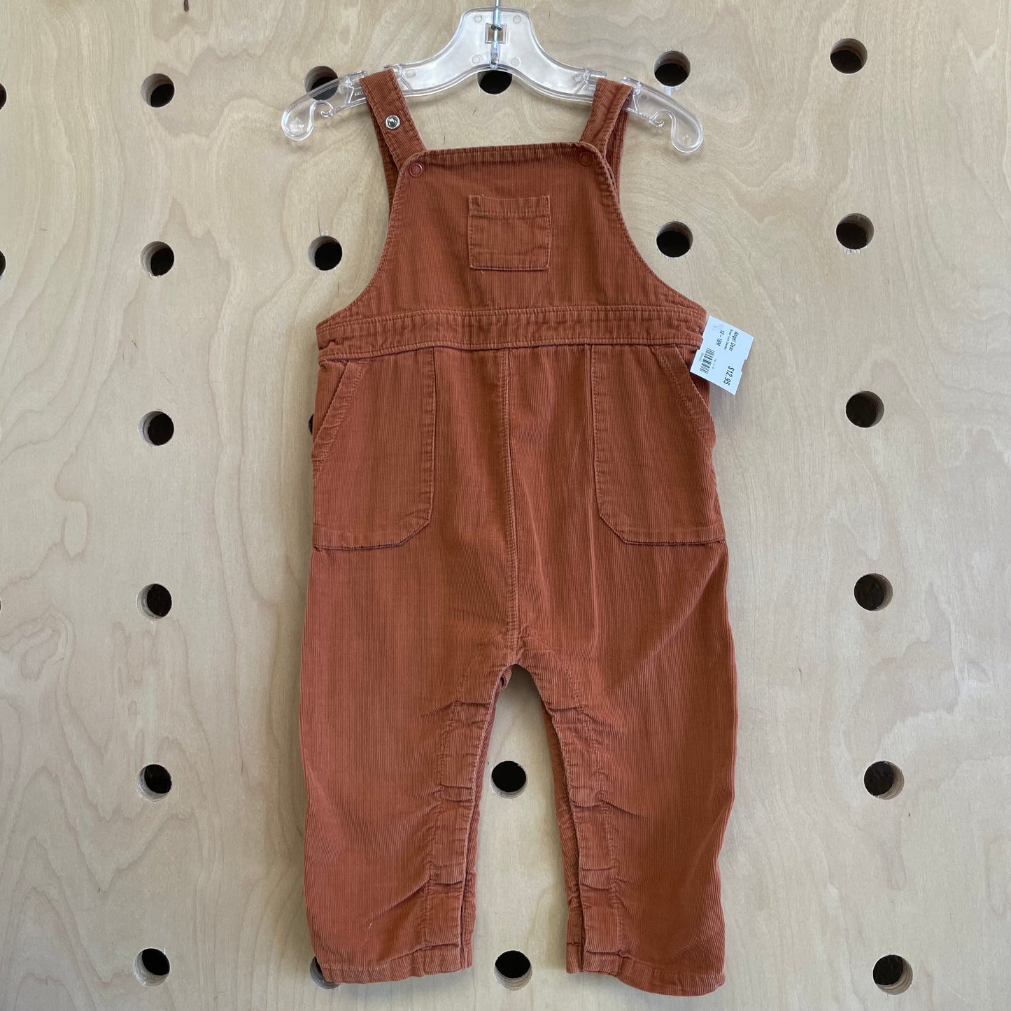 Brown Cord Overalls