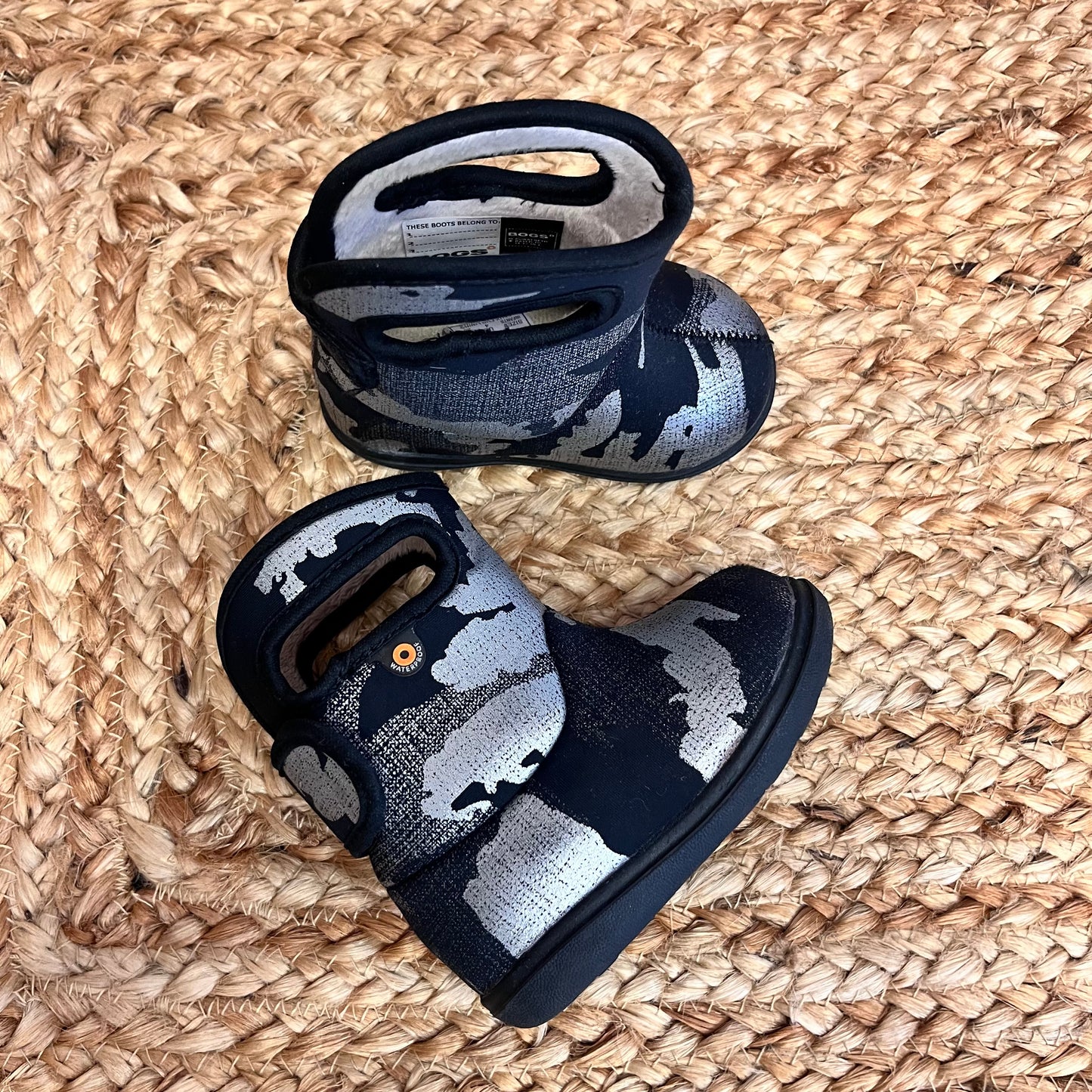 Grey/Black Insulated Waterproof Boots