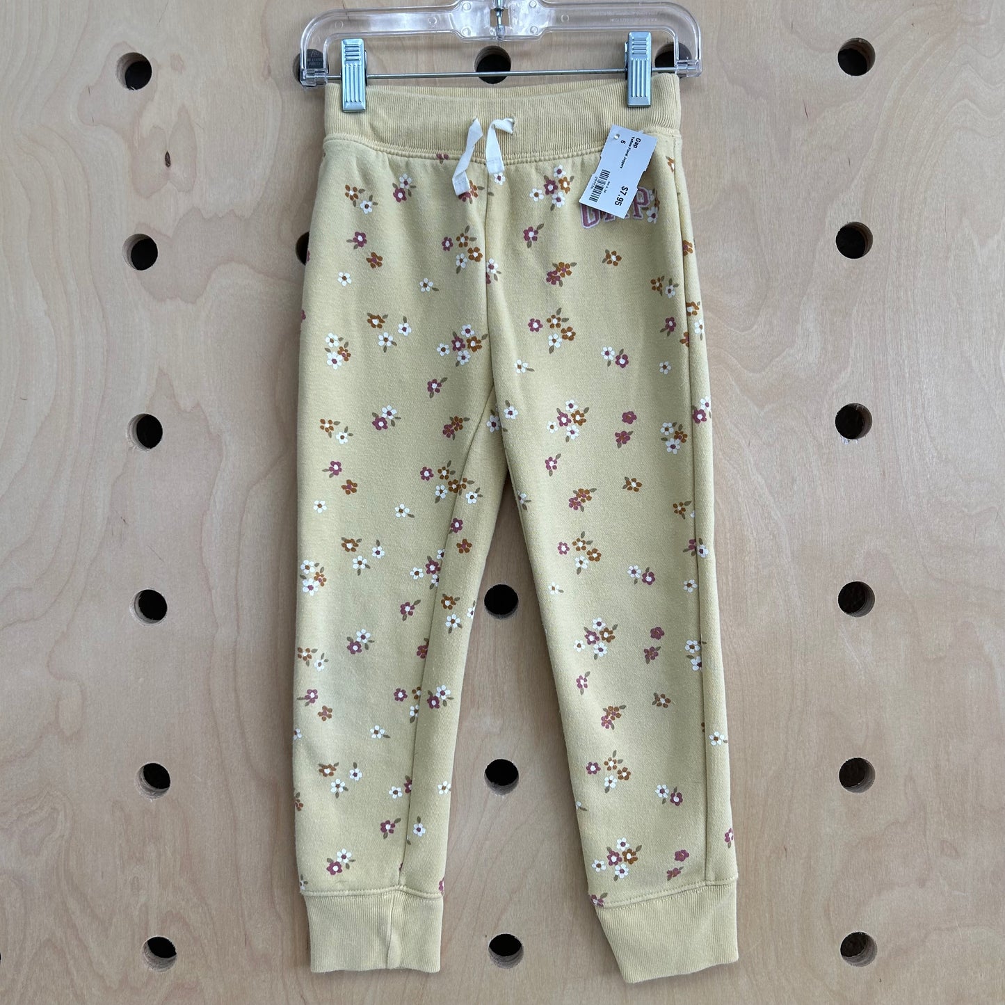 Yellow Floral Joggers