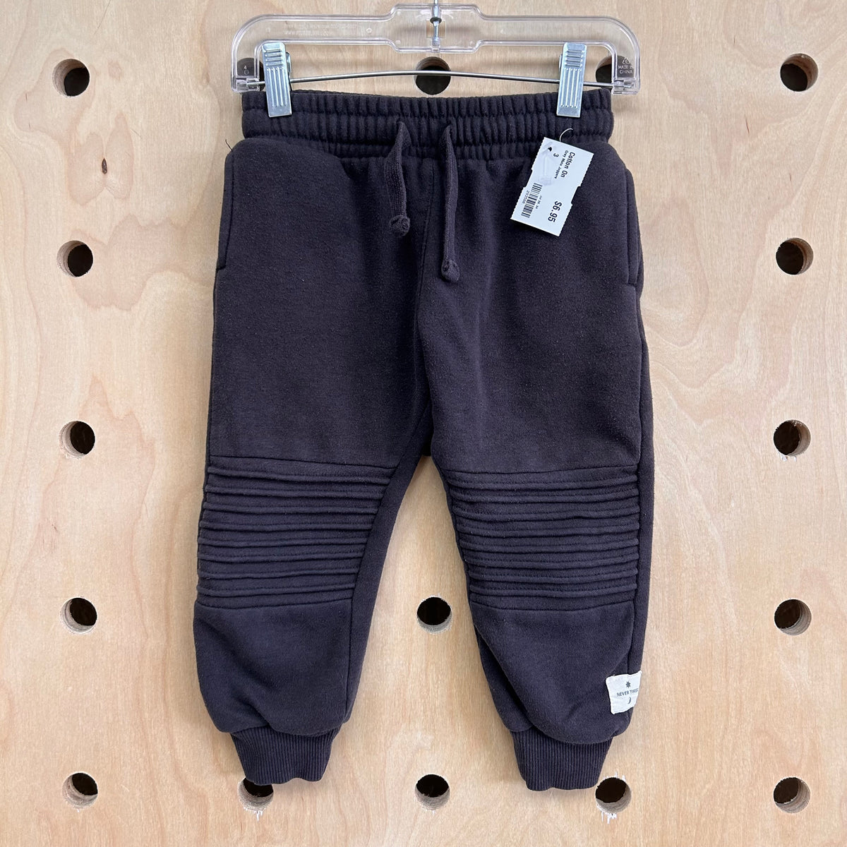 Grey Moto Joggers