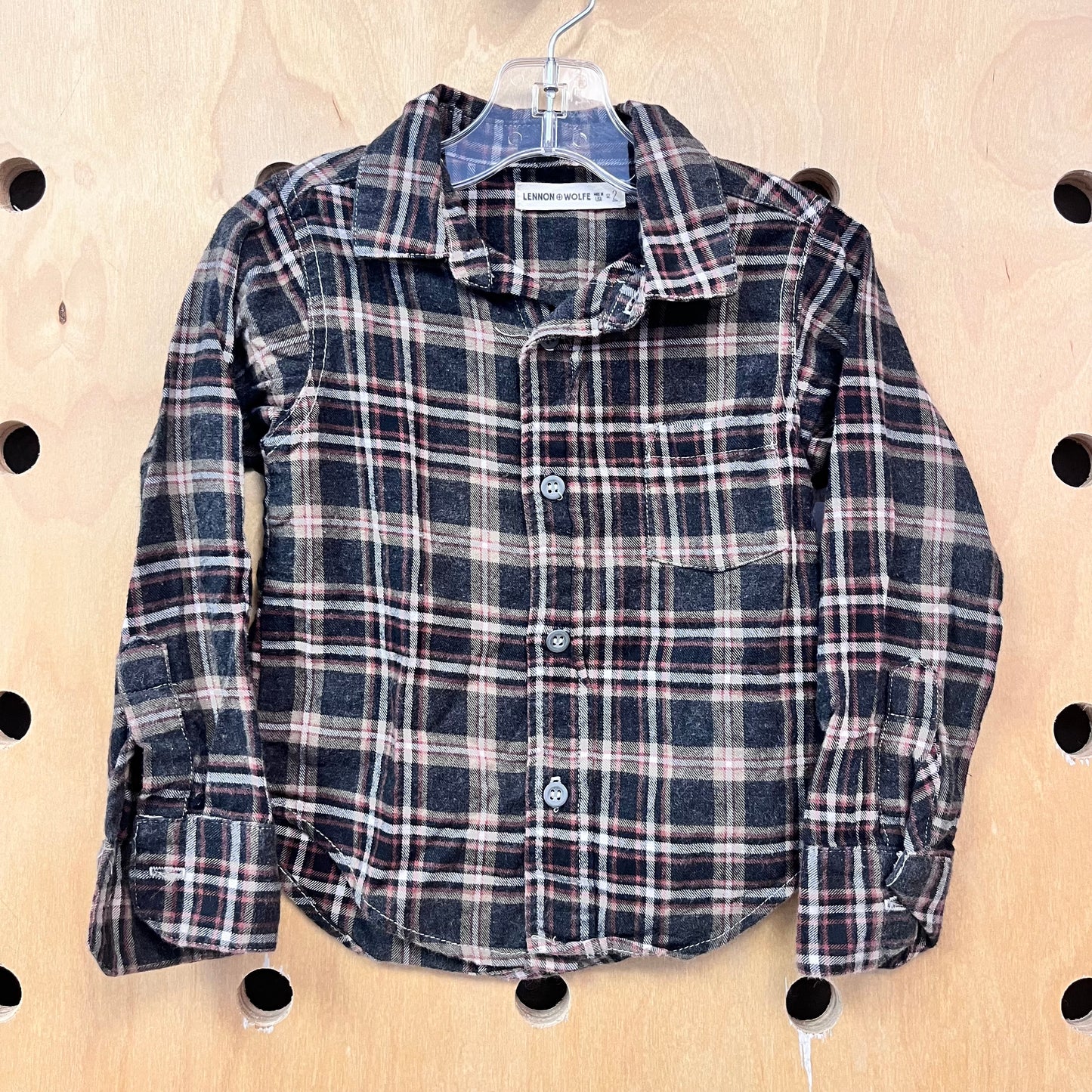 Brown & Grey Plaid Flannel