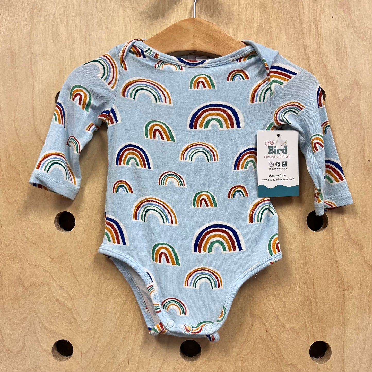 Blue Rainbows Bamboo Bodysuit