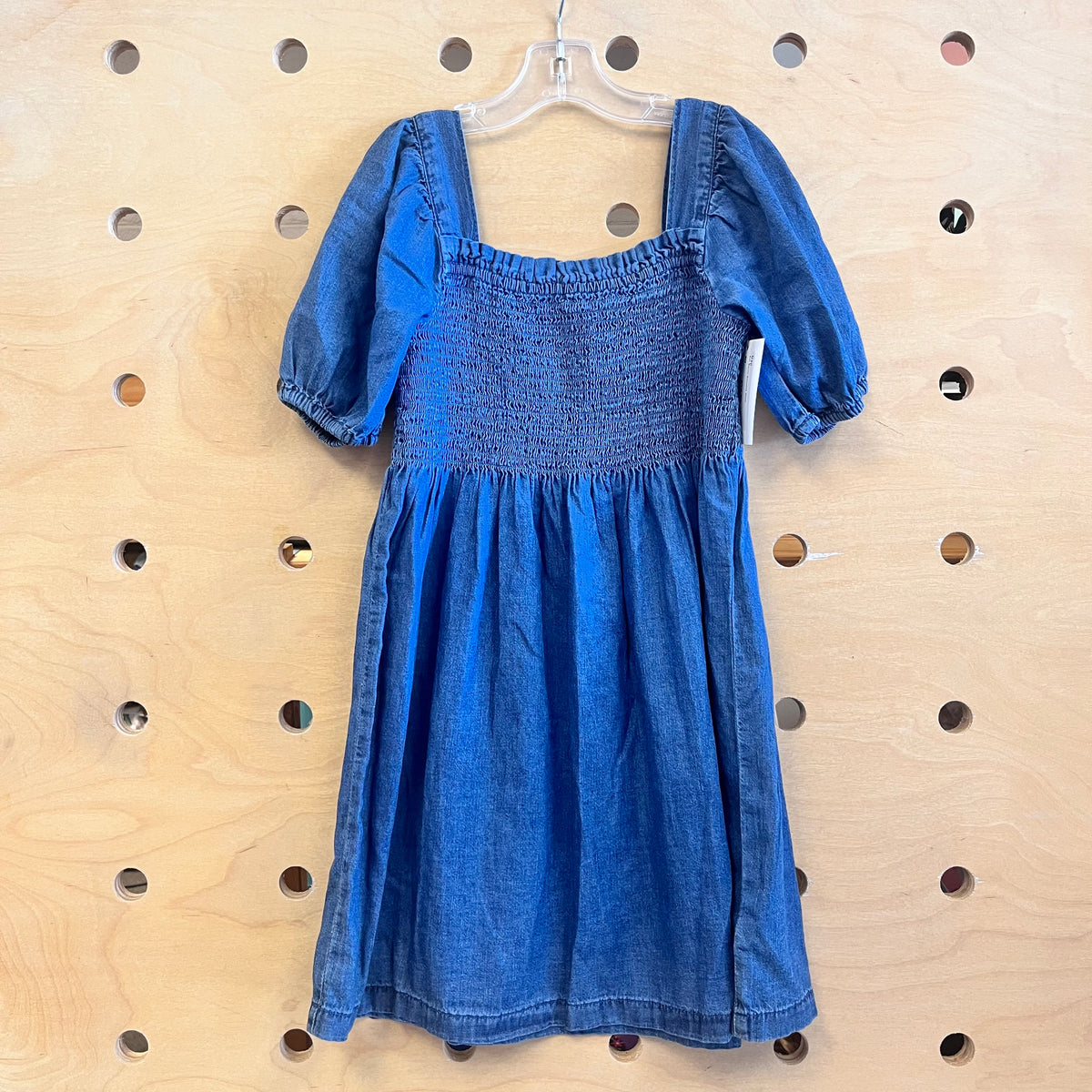 Soft Denim Smocked Dress
