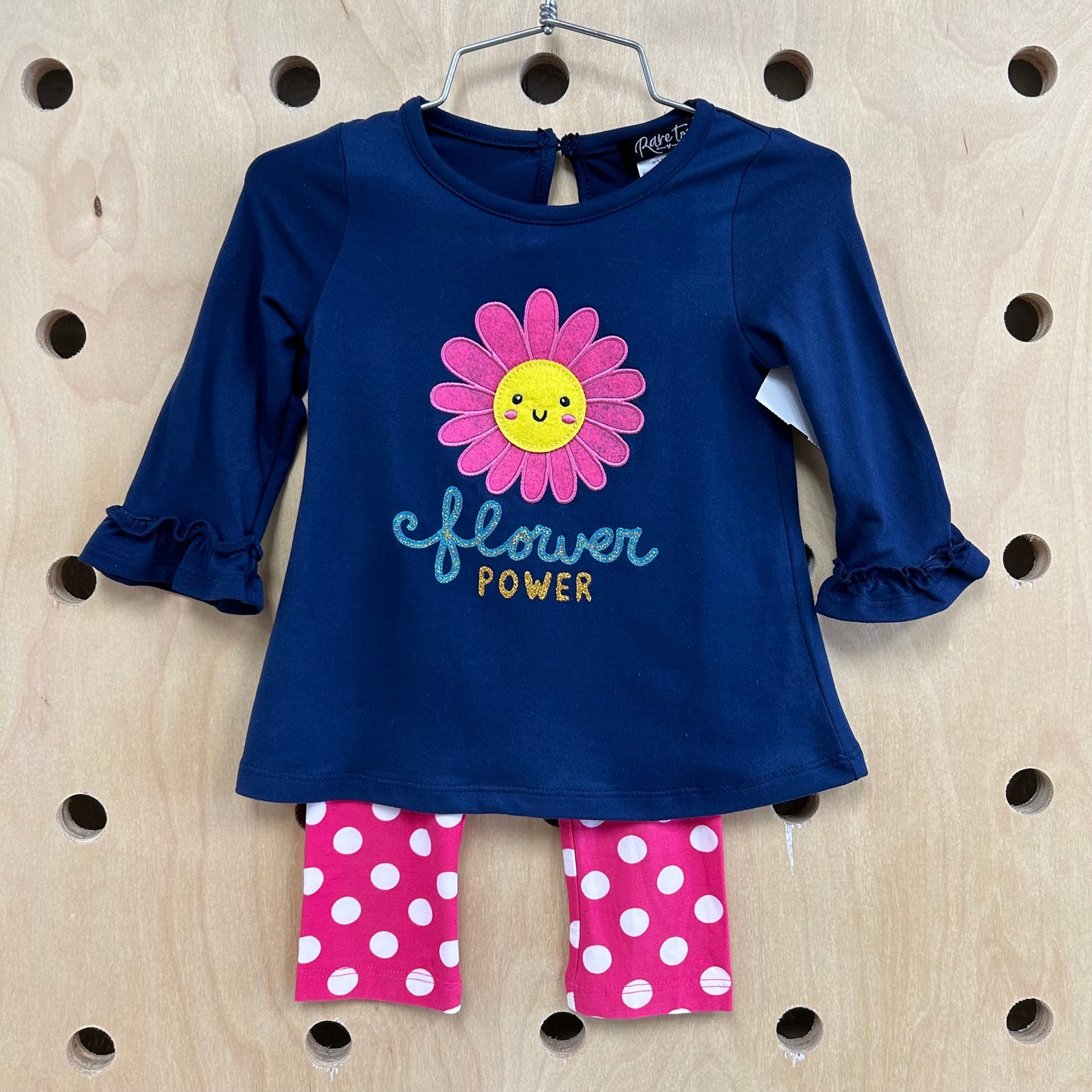 Blue & Pink Flower Power Outfit