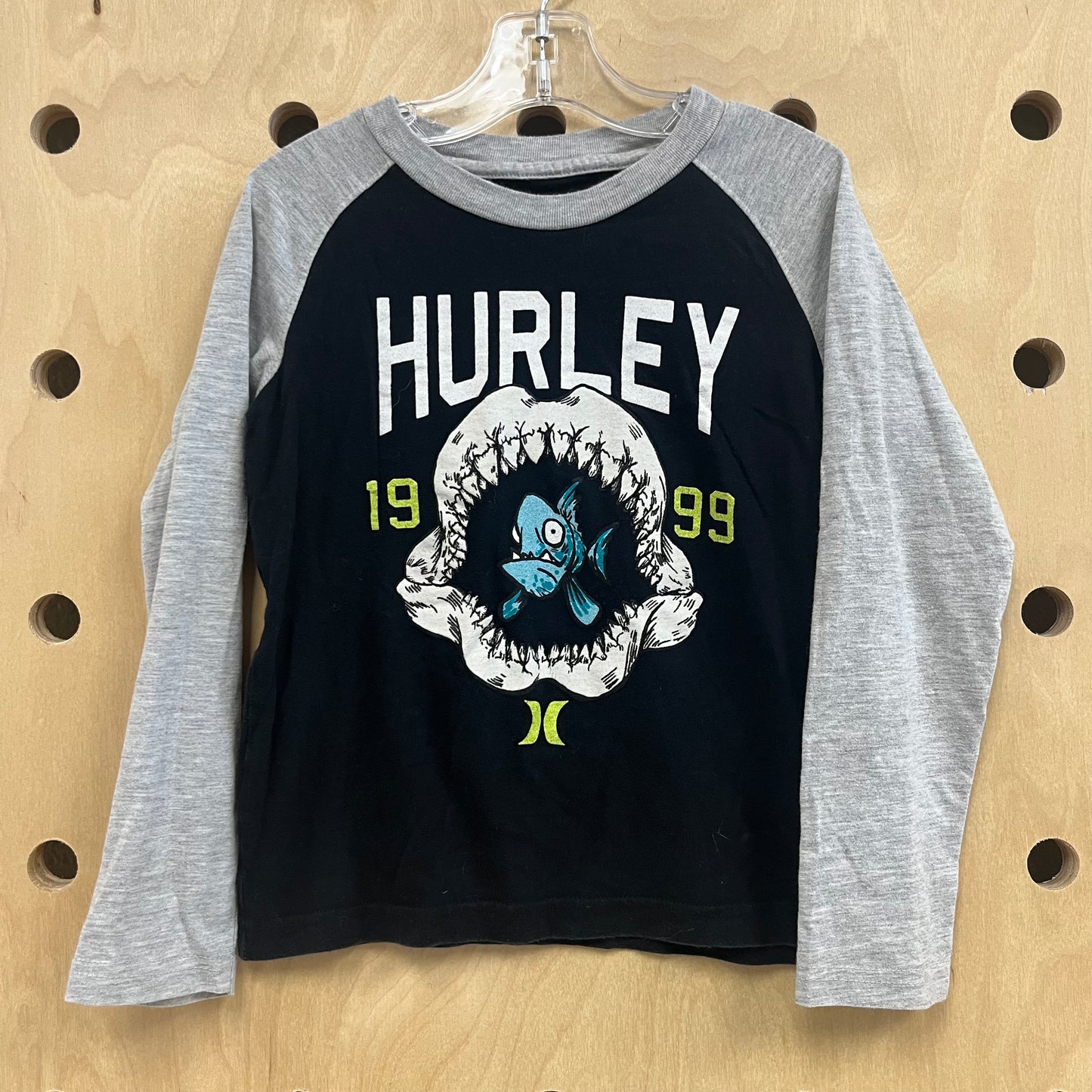 Black & Grey Logo Raglan
