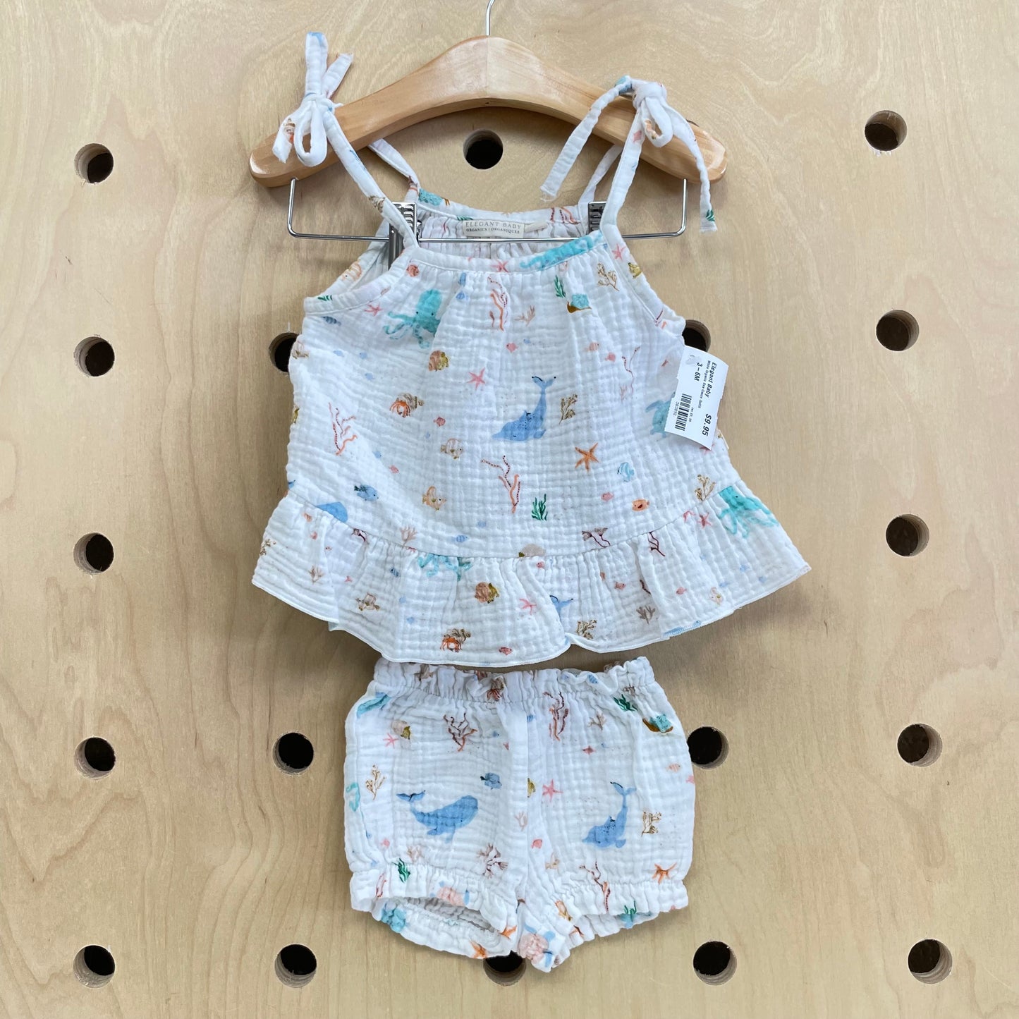 White Organic Sea Gauze Outfit