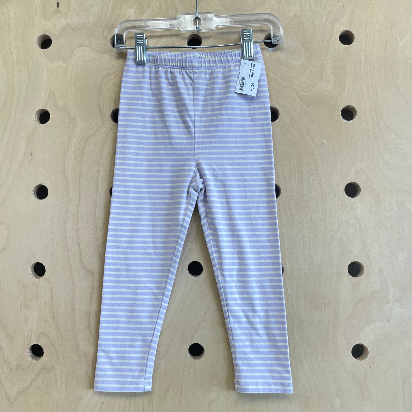 Lavender Striped Leggings