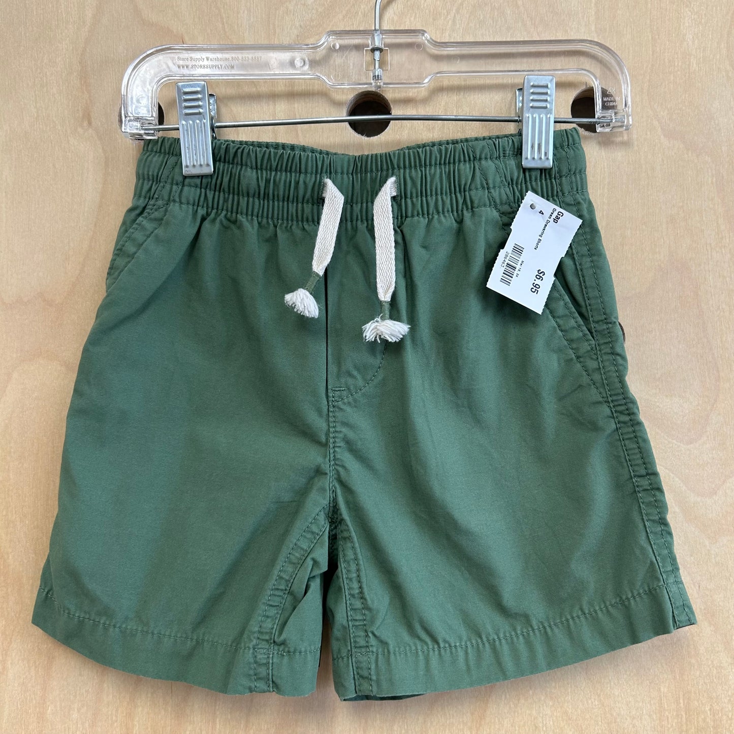 Green Drawsring Shorts