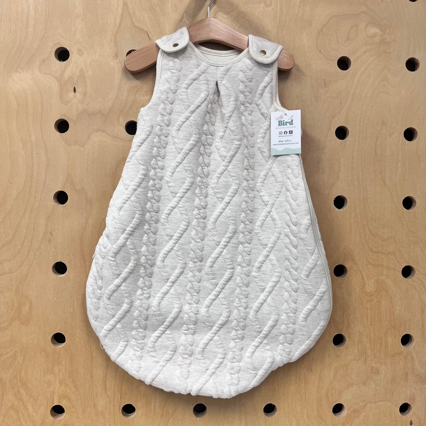 Ivory Quilted Wearable Blanket
