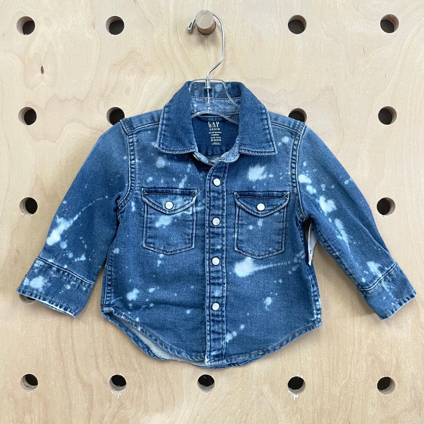 Tie Dye Denim Snap Shirt