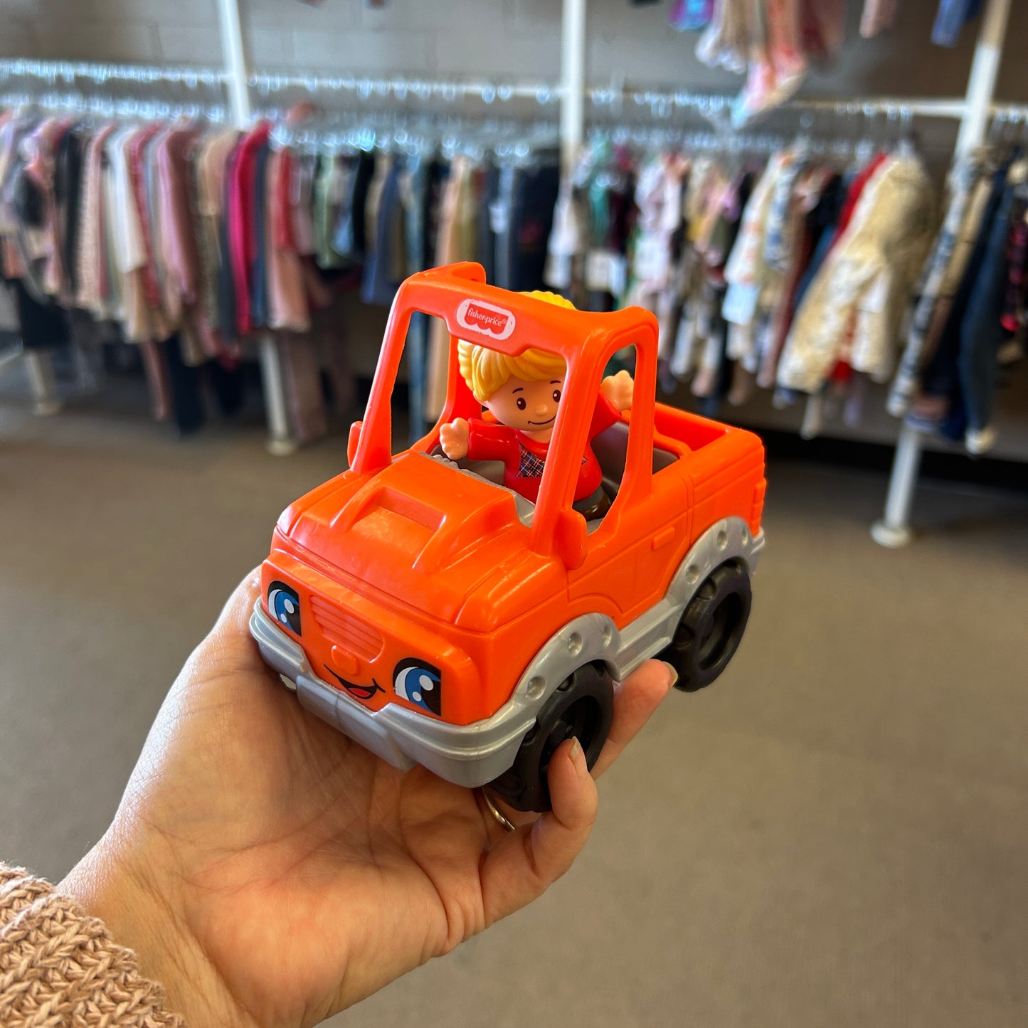 Help a Friend Orange Pickup Truck