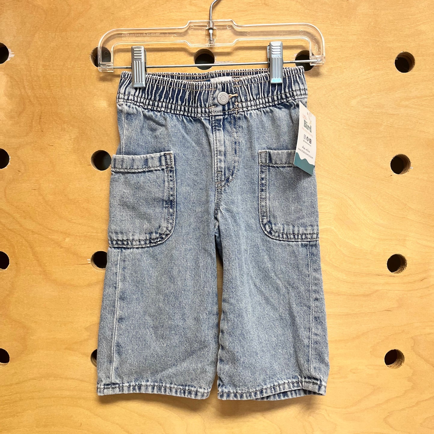Light Wash Wide Leg Denim