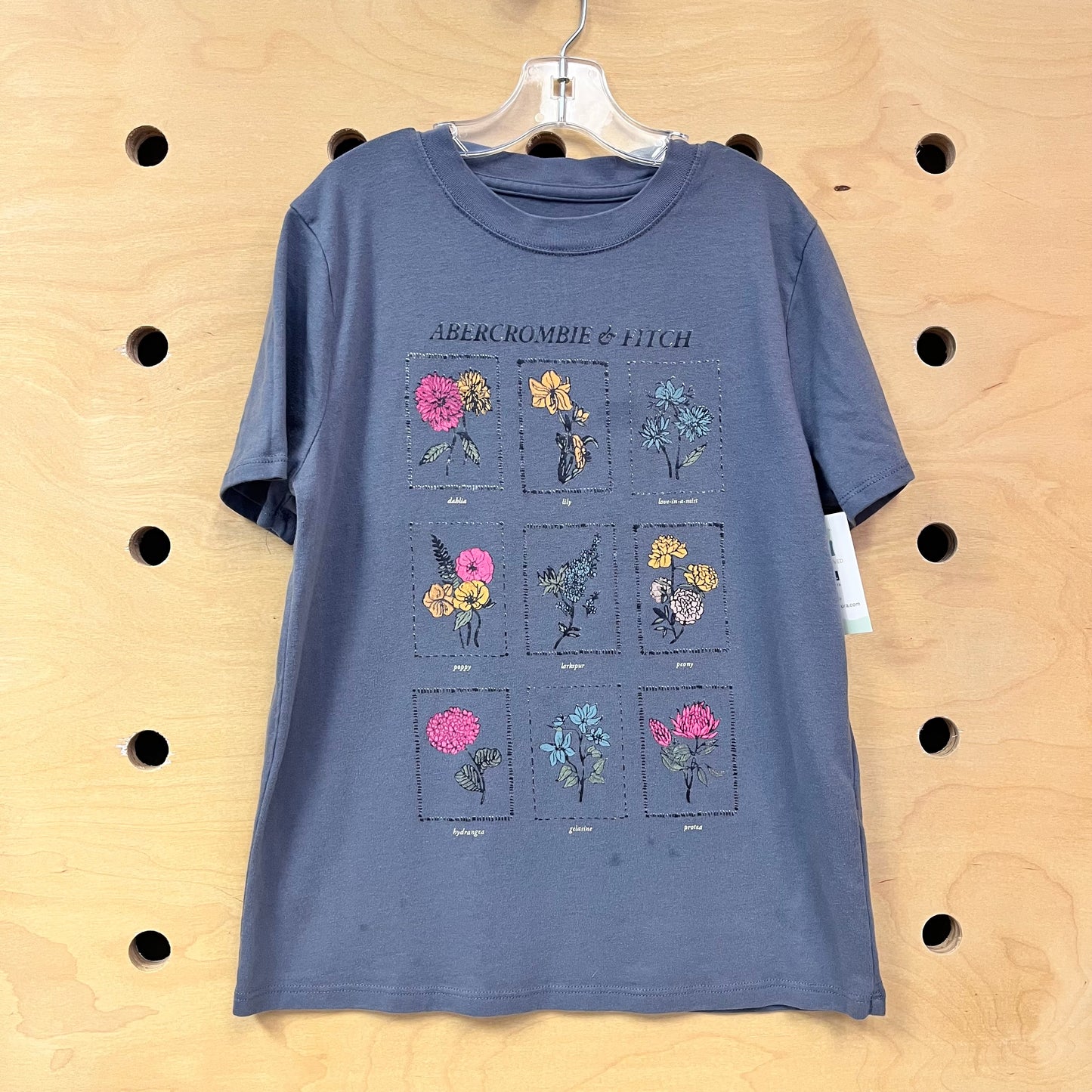 Grey Flowers/Names Tee