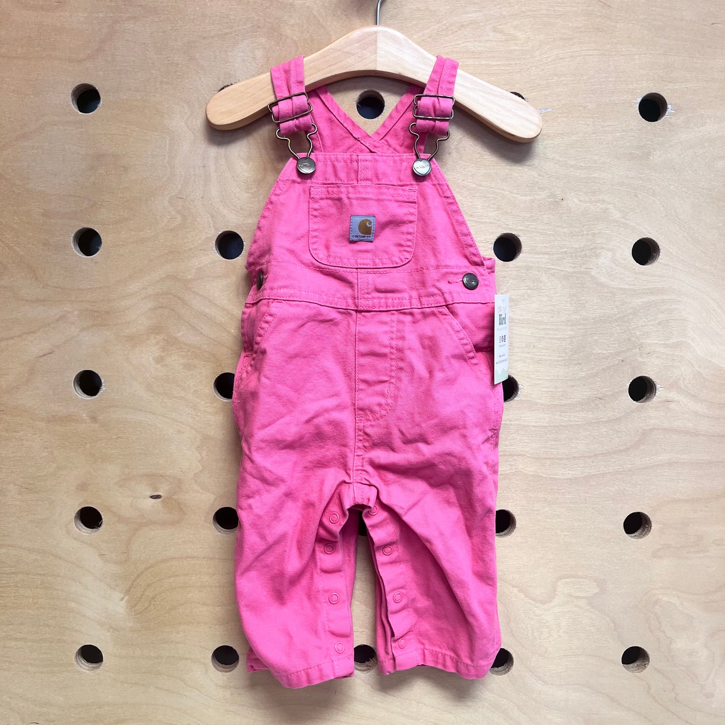 Pink Canvas Overalls
