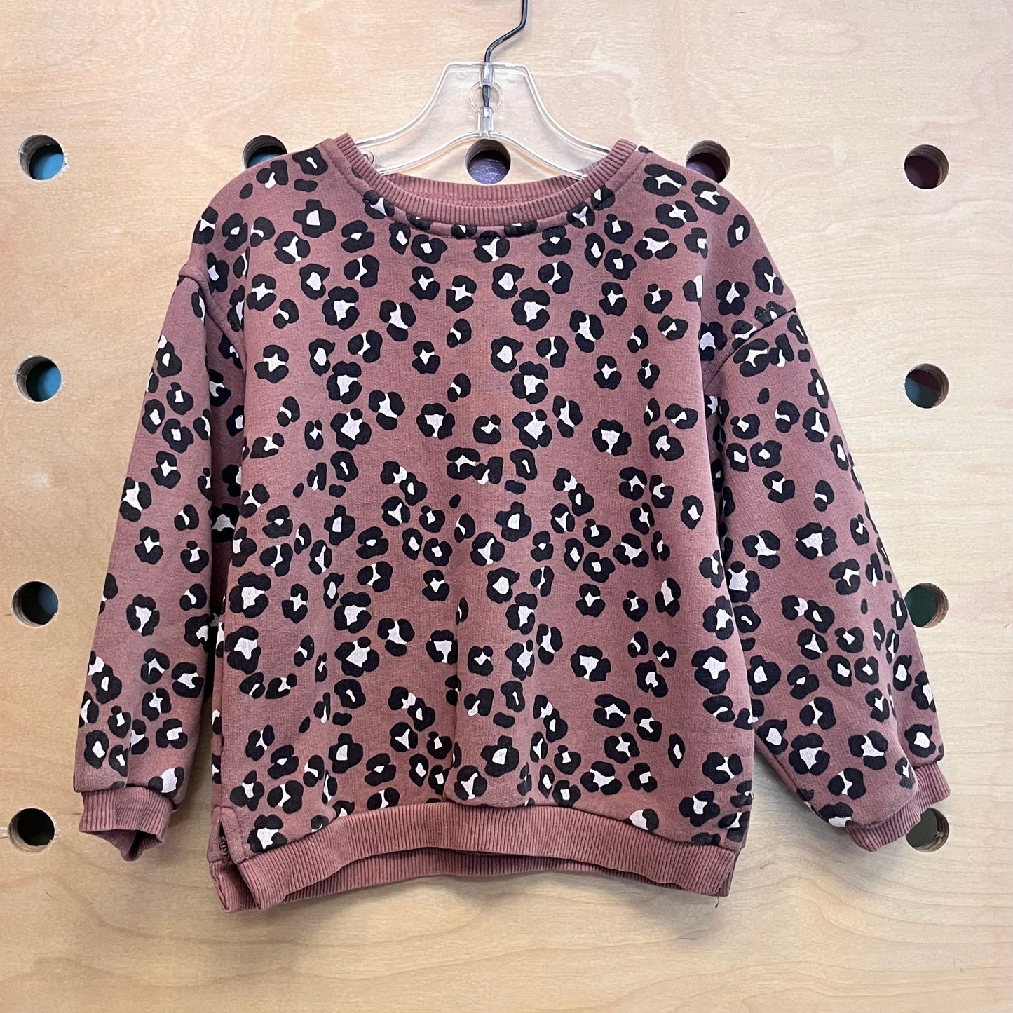 Brown Leopard Pullover