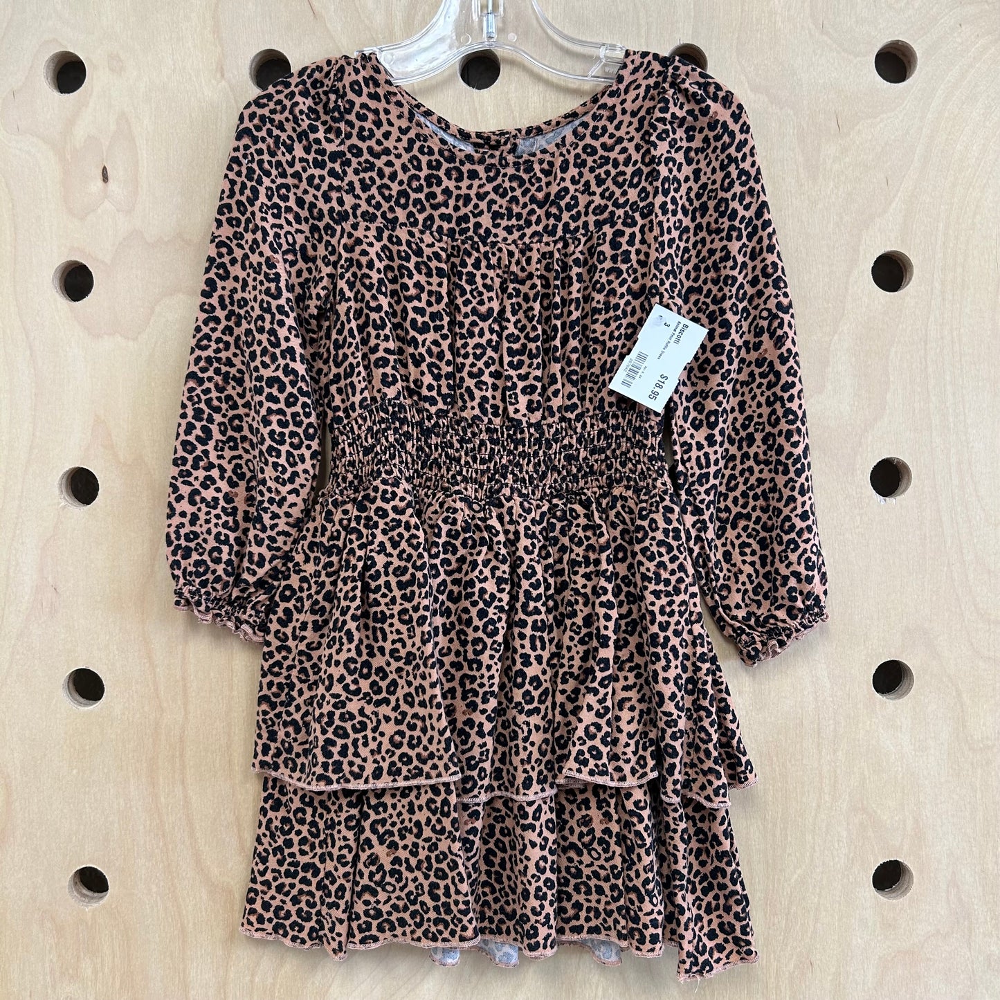 Animal Print Ruffle Dress