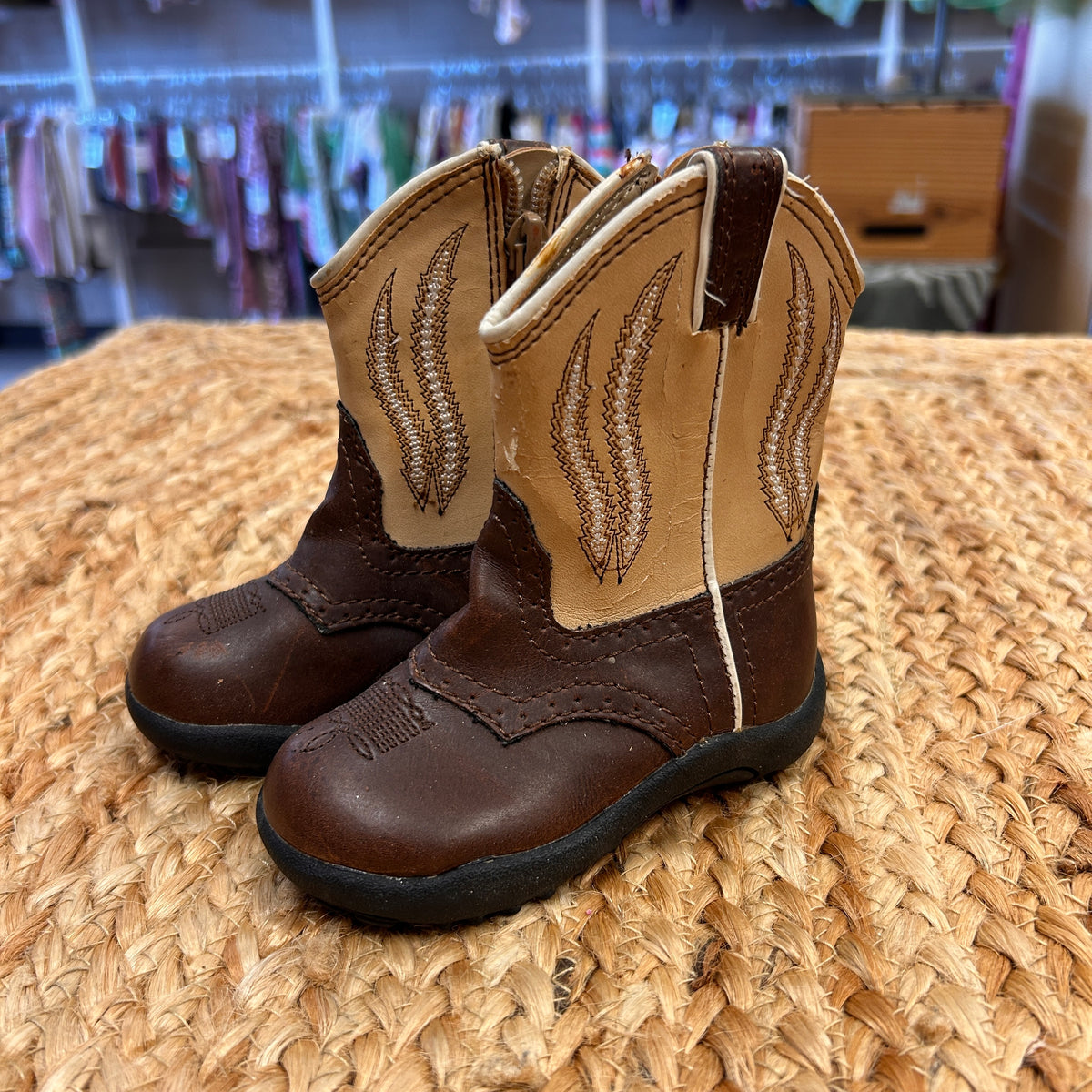 Brown & Tan Western Boots