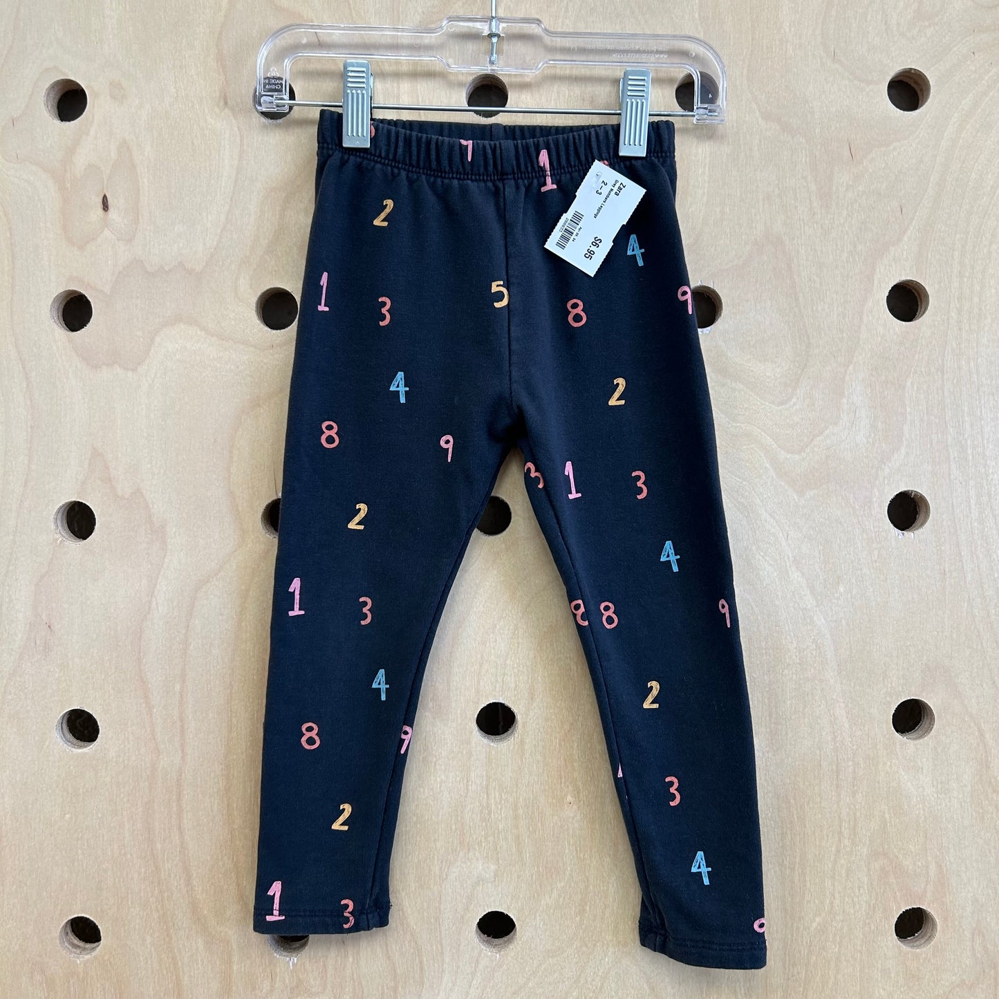 Grey Numbers Leggings