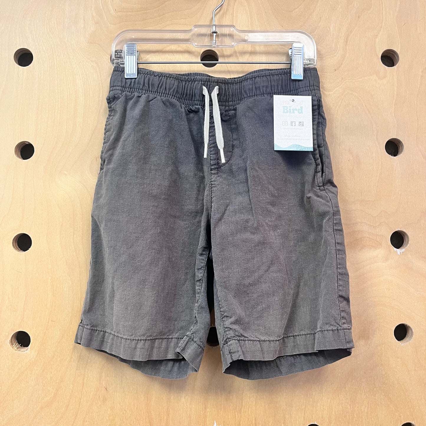 Grey Drawstring Shorts