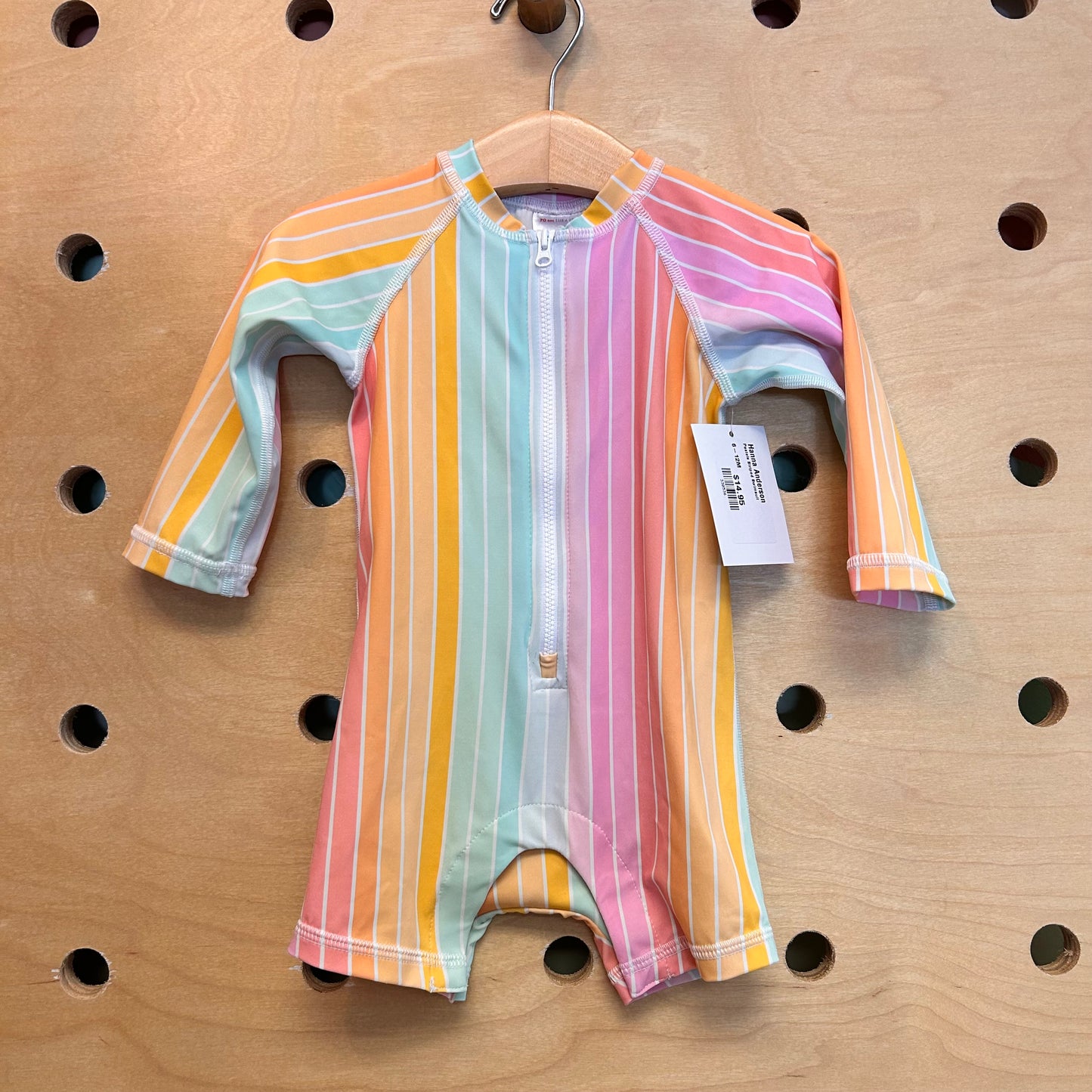 Pastels Striped Swimsuit