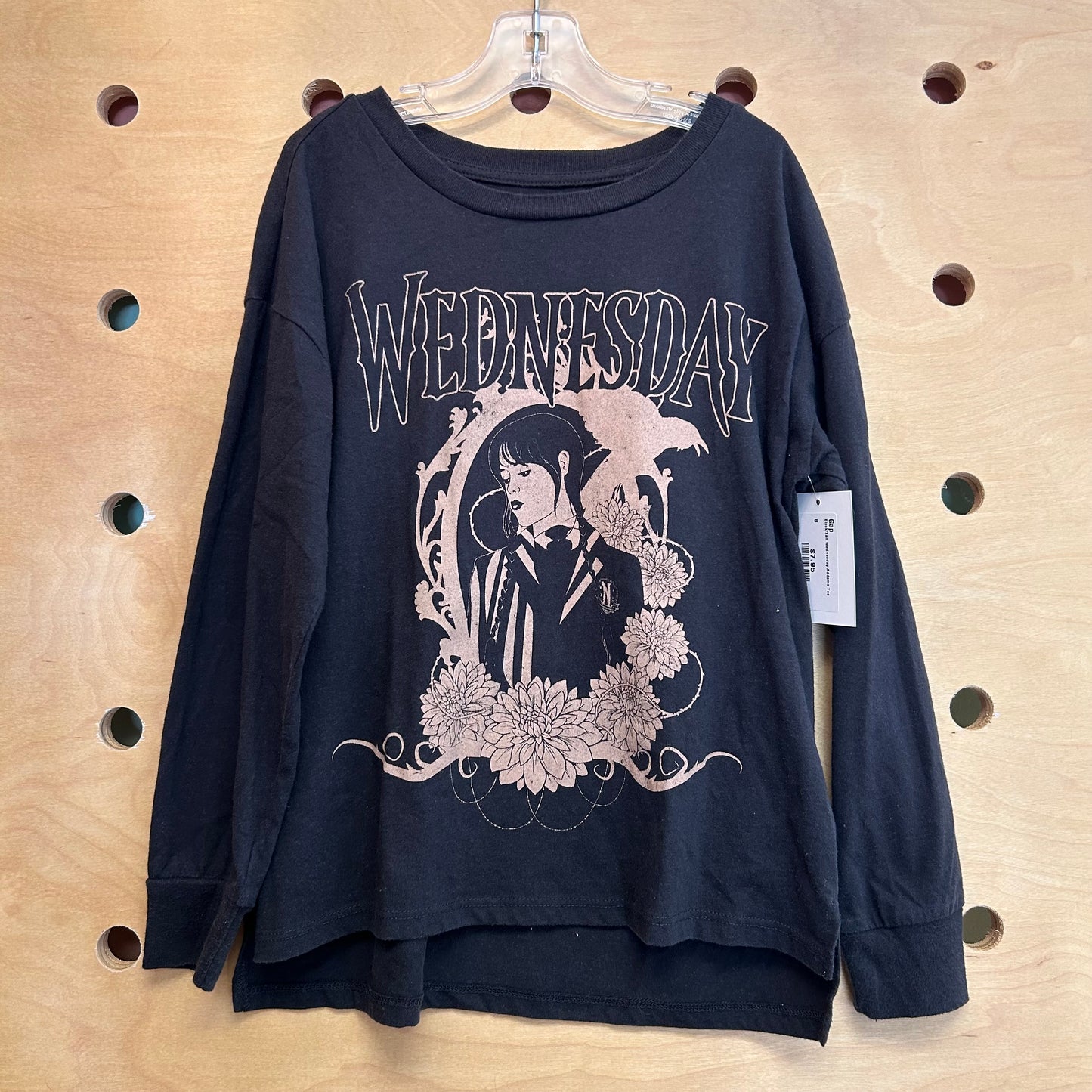 Black/Tan Wednesday Addams Tee
