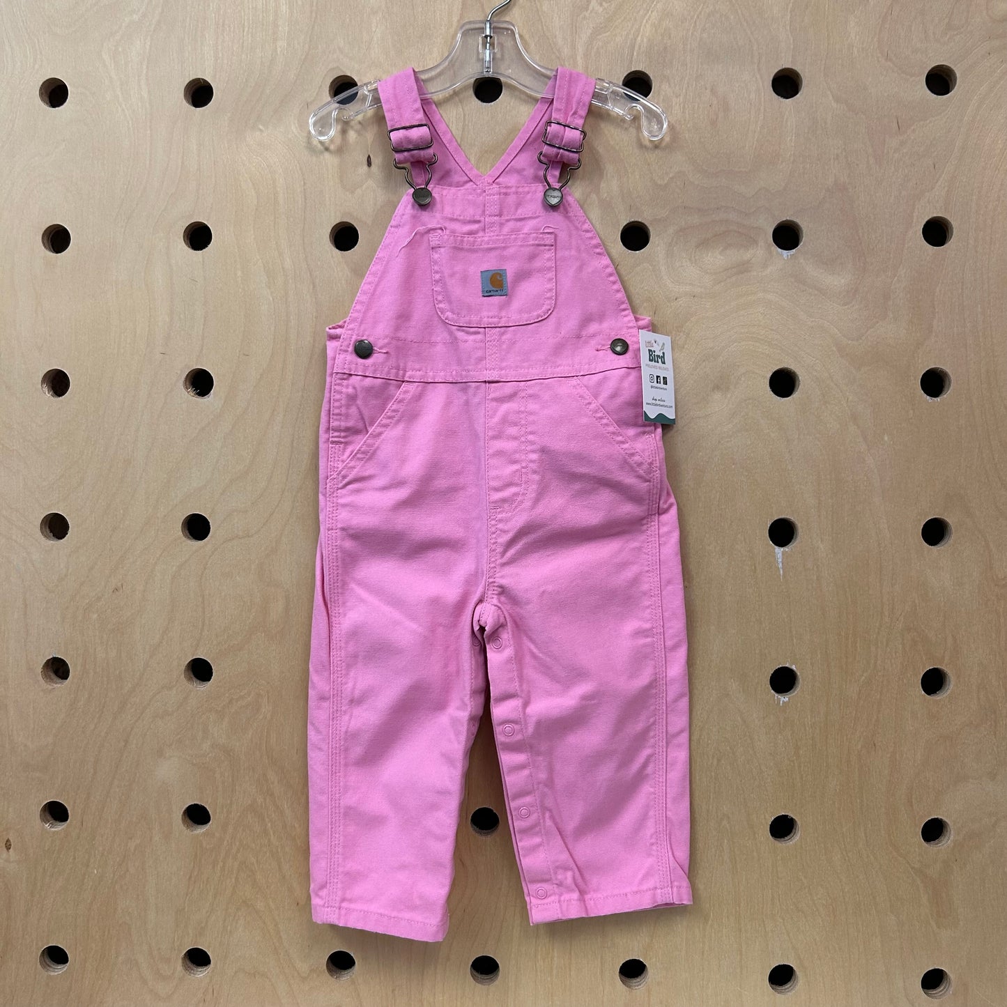 Pink Denim Overalls