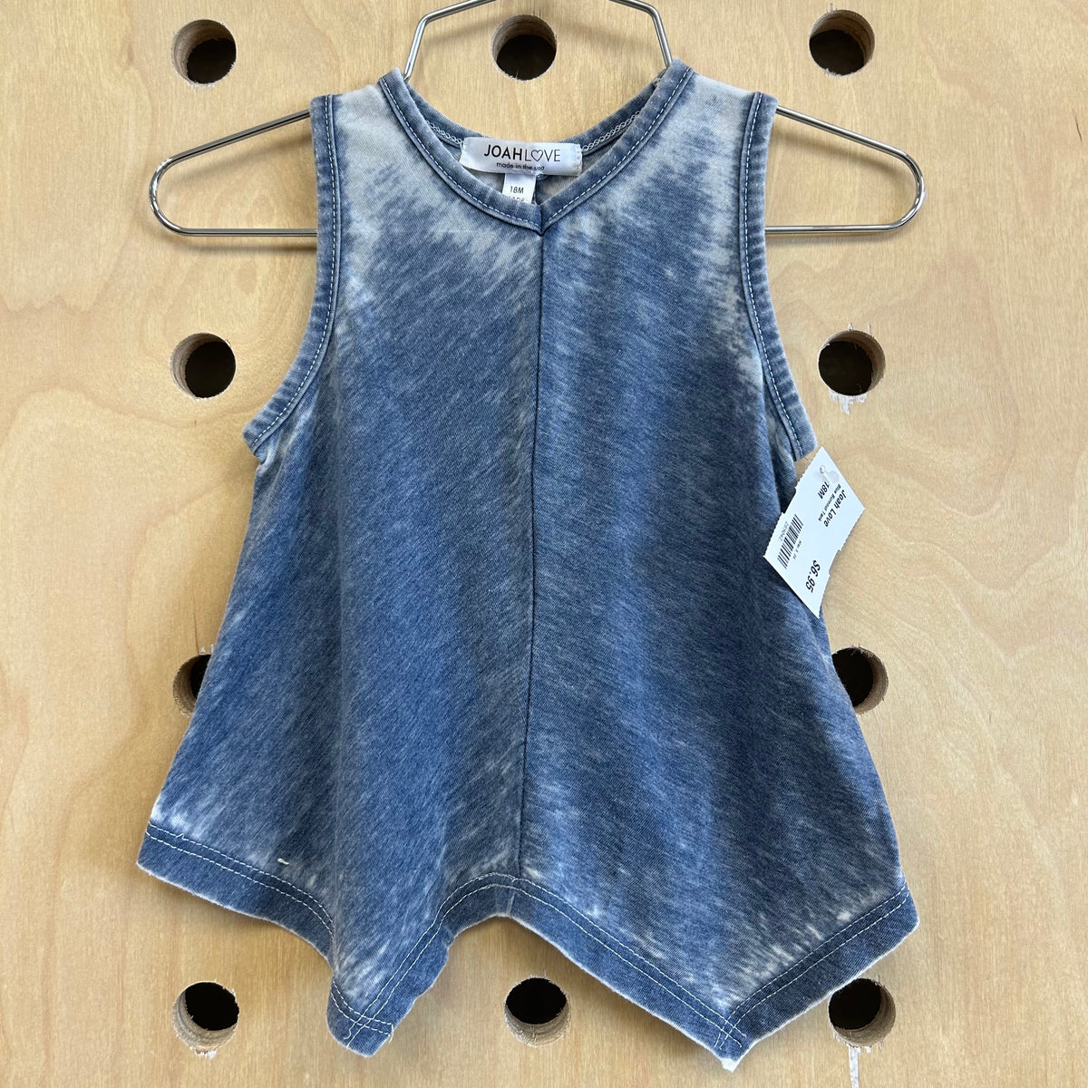 Blue Burnout Tank