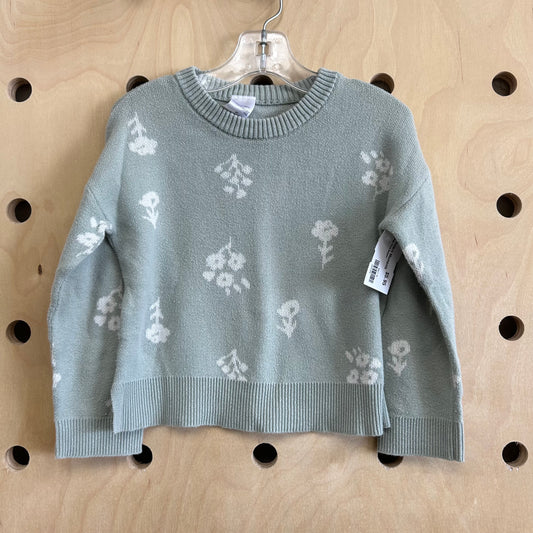 Sage Floral Sweater