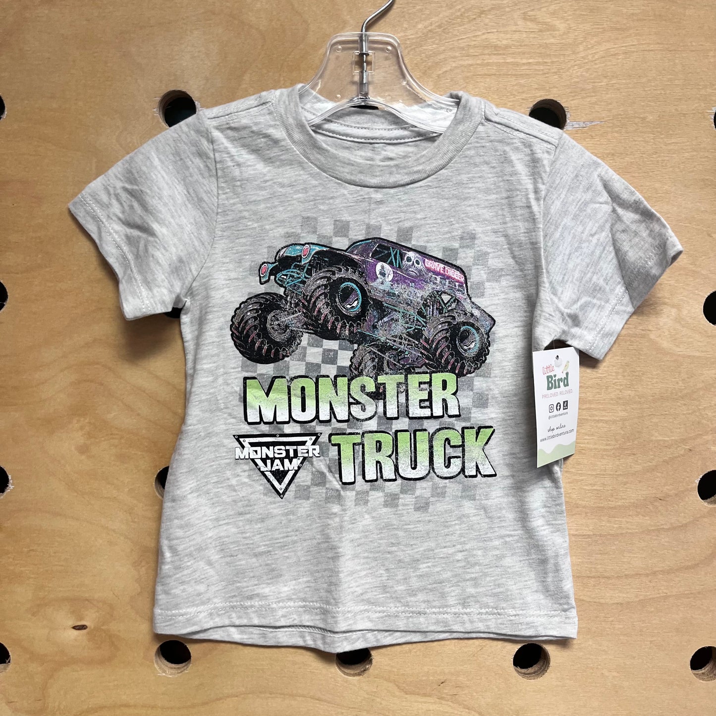 Grey Monster Truck Tee NEW!