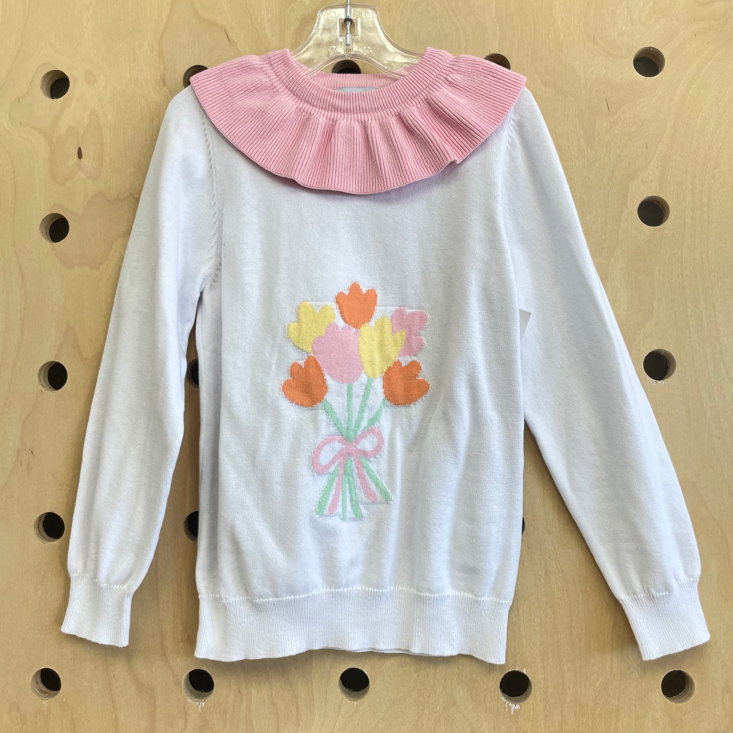 Tulips Ruffle Collar Sweater