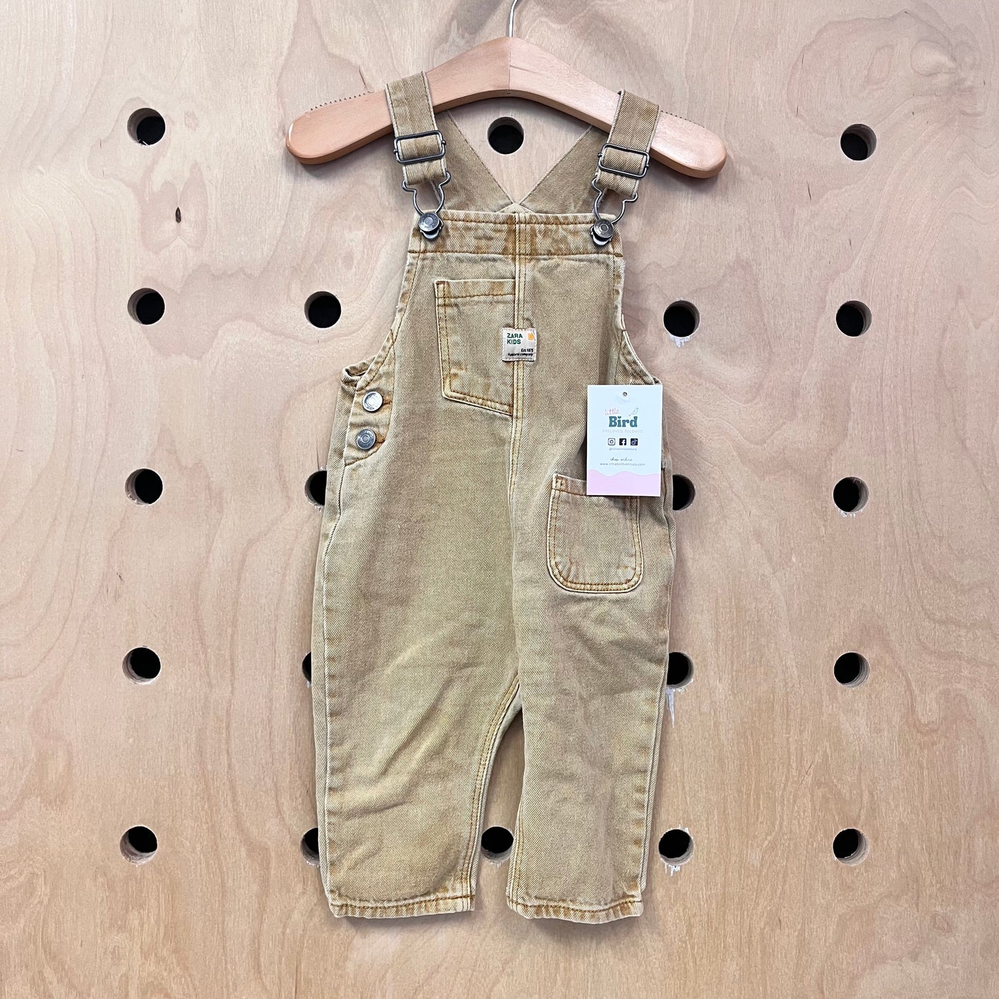 Yellow Denim Overalls