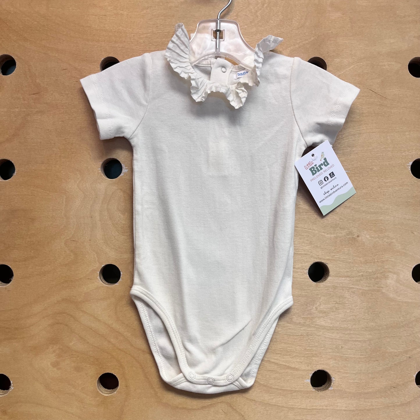 Cream Collared Bodysuit